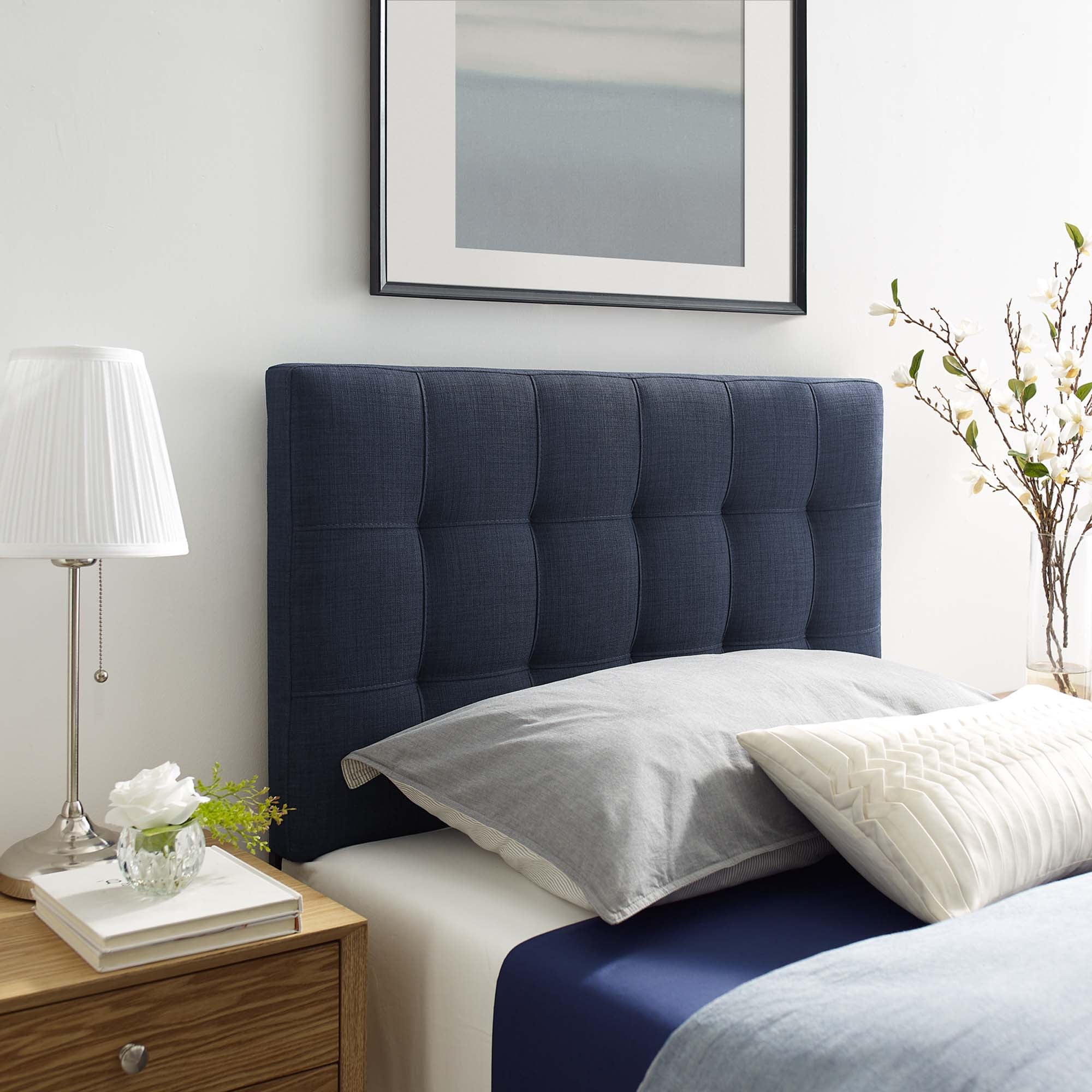 Lily Upholstered Fabric Twin Headboard by Modway - Best Buy Furniture