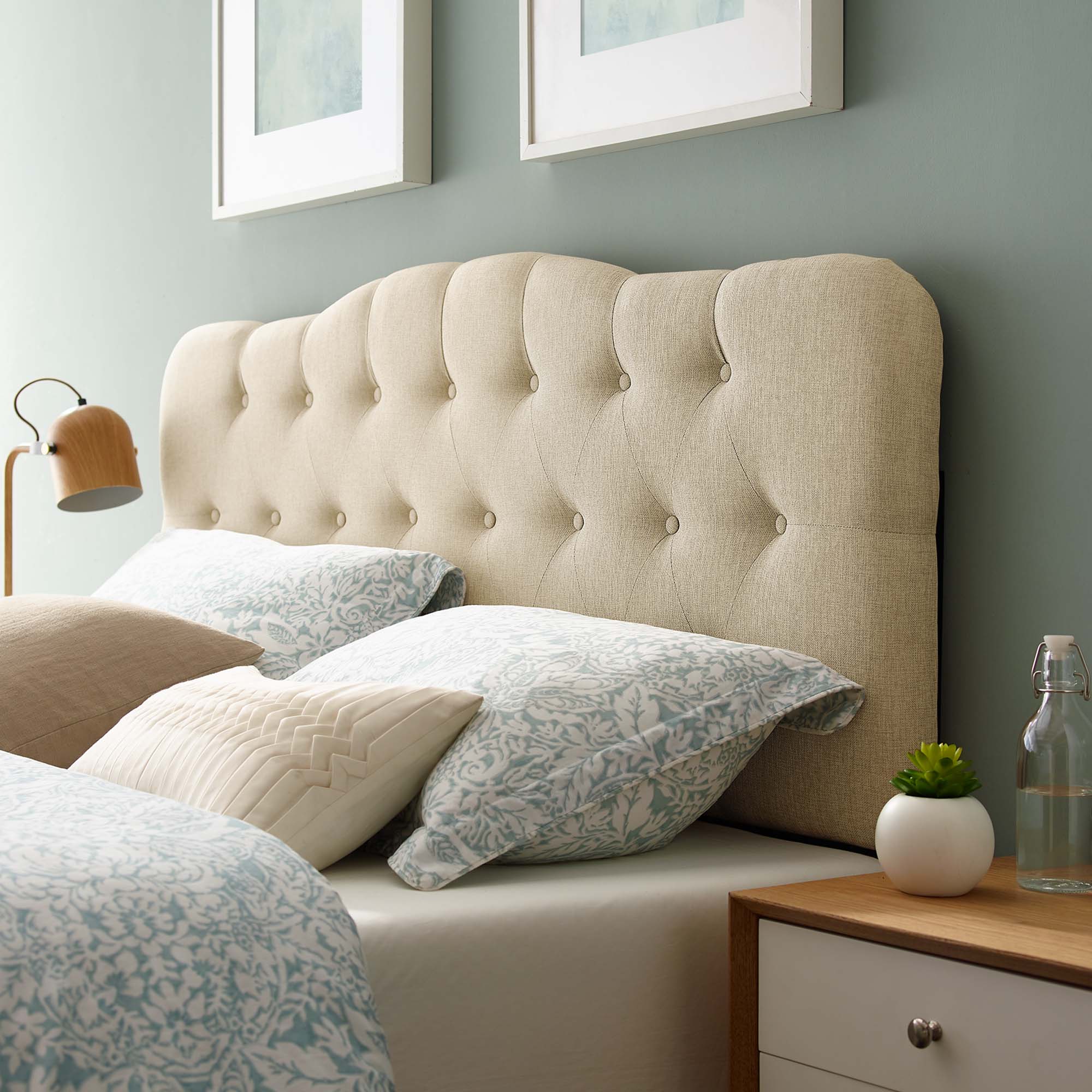 Annabel Upholstered Fabric Queen Headboard by Modway - Best Buy Furniture