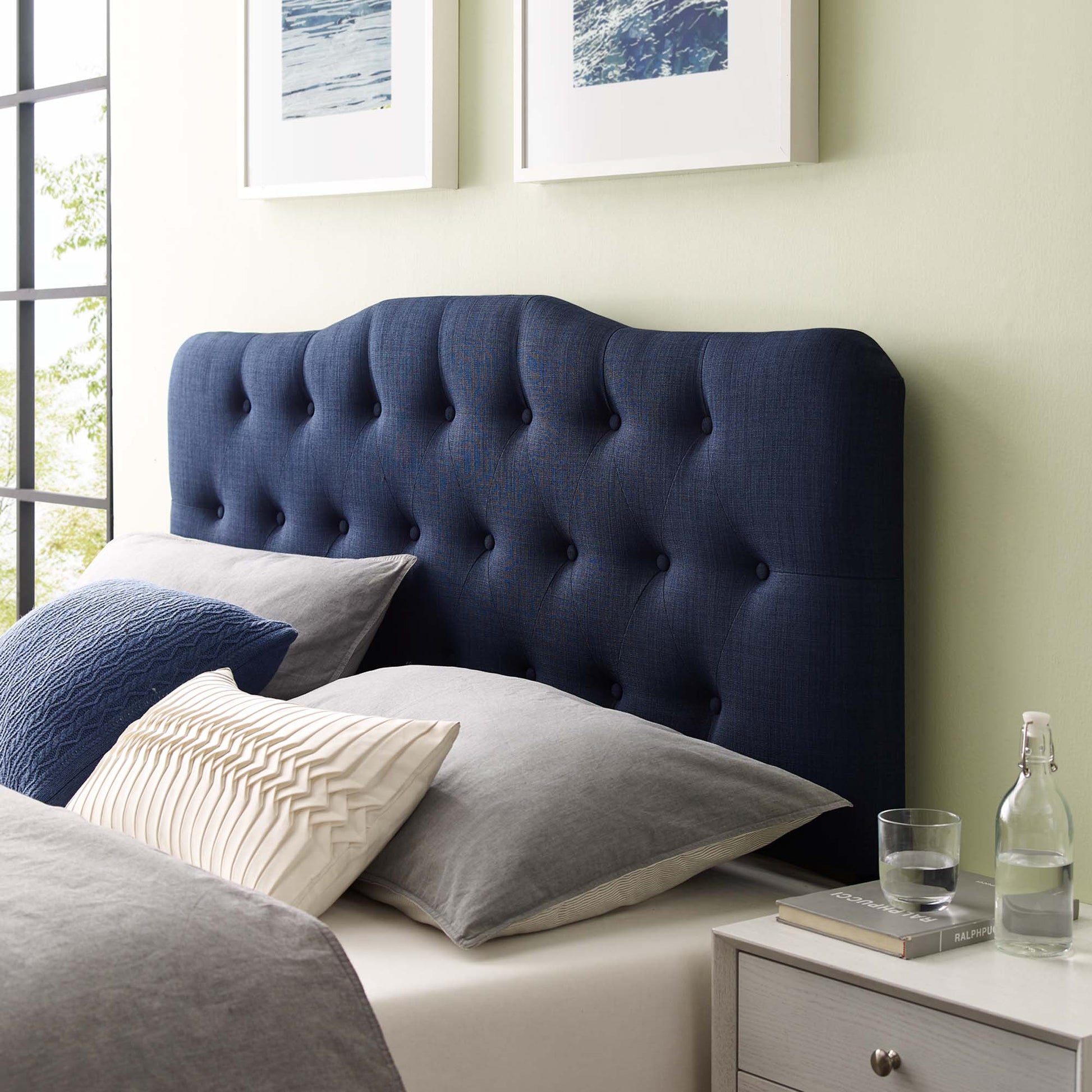 Annabel Upholstered Fabric Queen Headboard by Modway - Best Buy Furniture