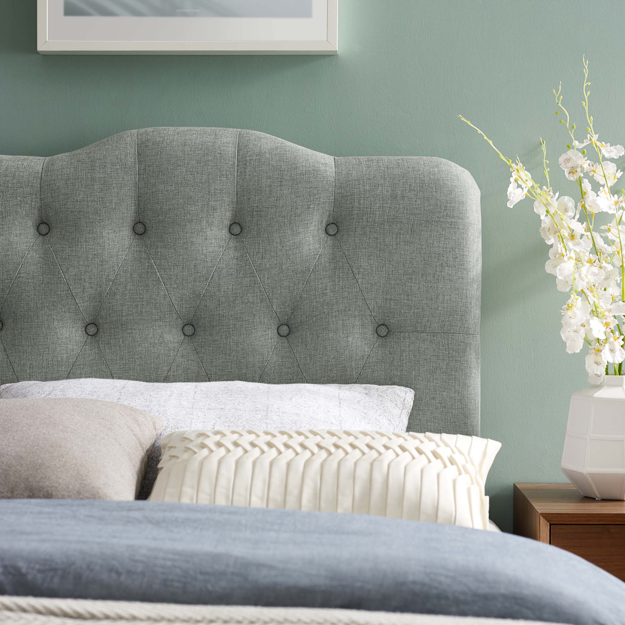 Annabel Upholstered Fabric Twin Headboard by Modway - Best Buy Furniture