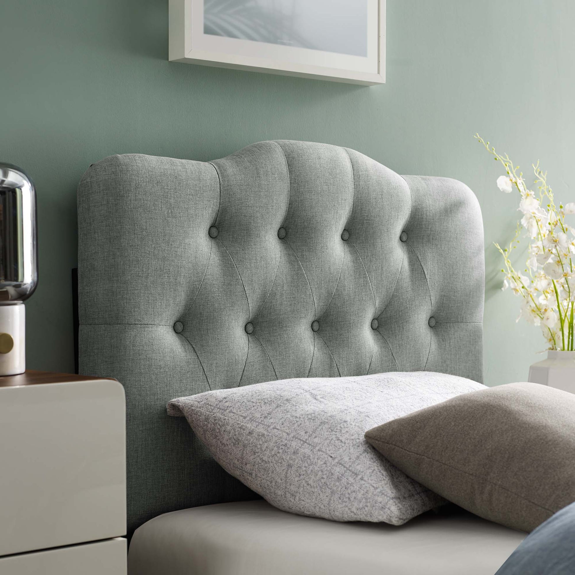 Annabel Upholstered Fabric Twin Headboard by Modway - Best Buy Furniture