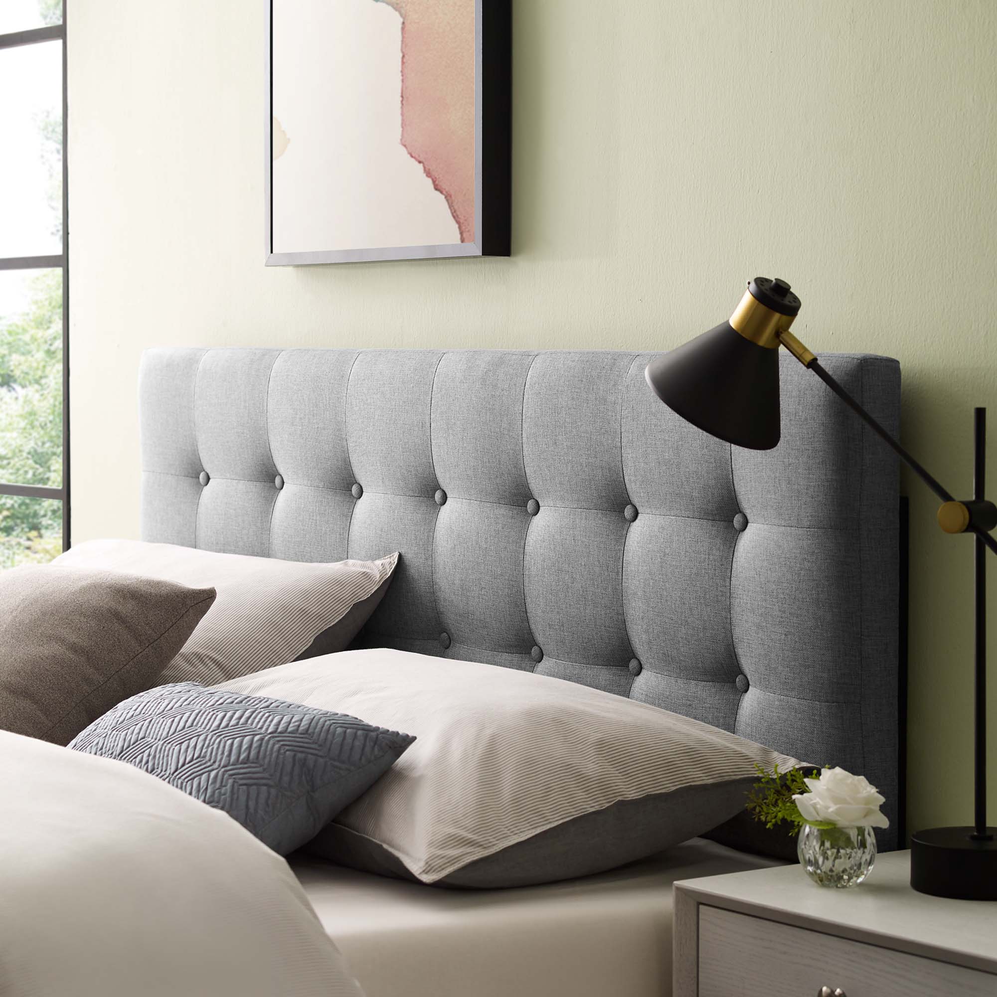 Emily Upholstered Fabric Queen Headboard by Modway - Best Buy Furniture
