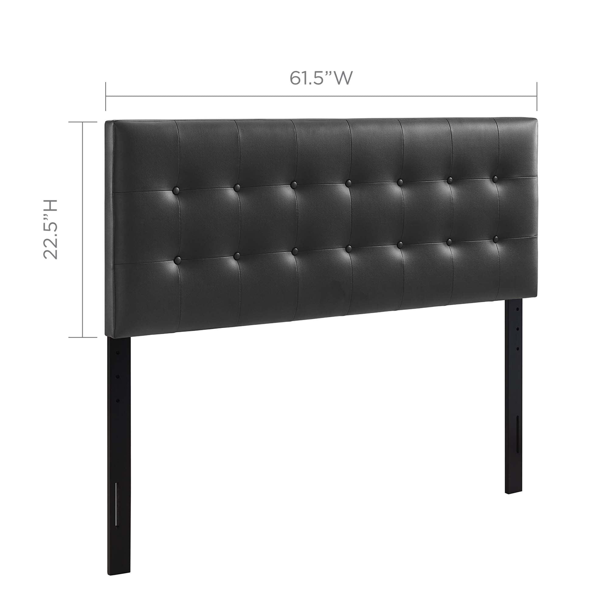 Emily Upholstered Vinyl Queen Headboard by Modway - Best Buy Furniture