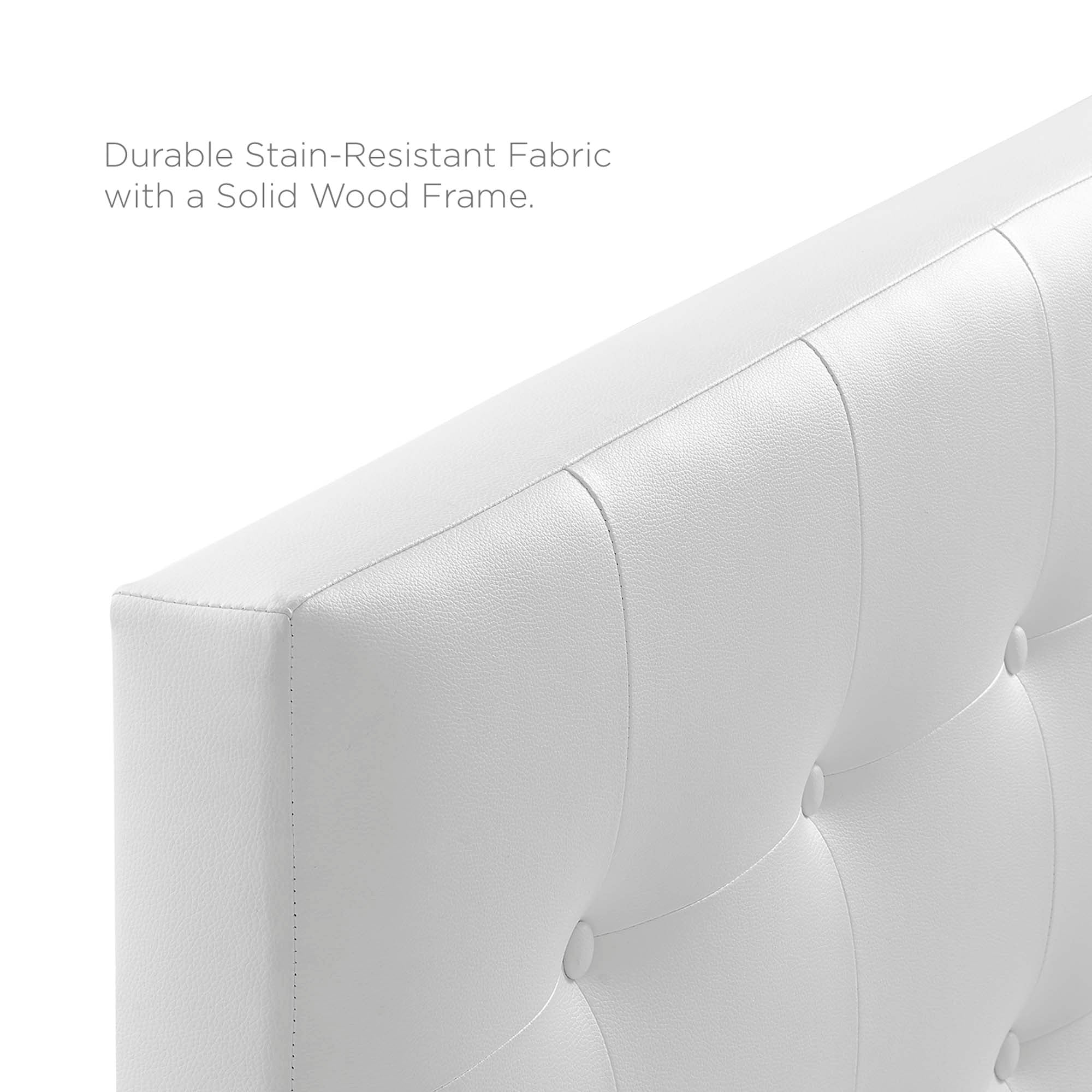 Emily Upholstered Vinyl Queen Headboard by Modway - Best Buy Furniture
