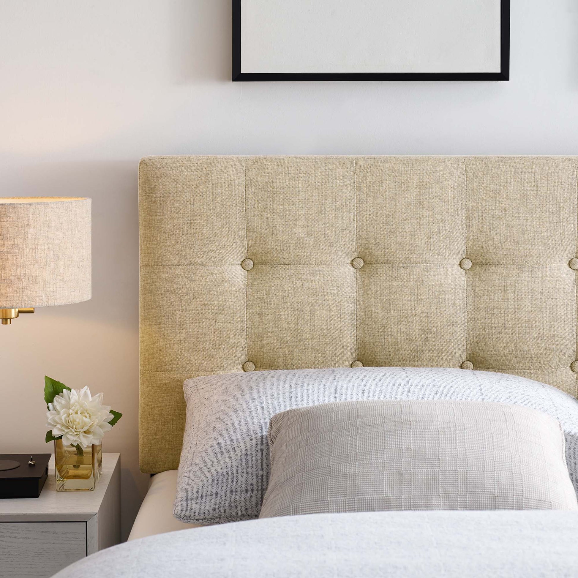Emily Upholstered Fabric King Headboard by Modway - Best Buy Furniture