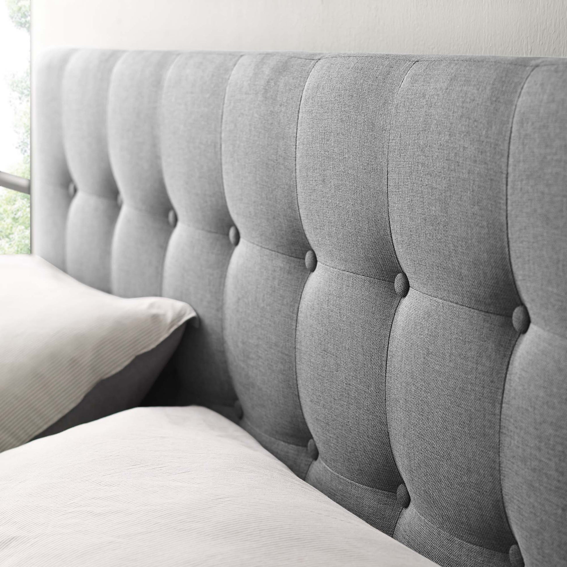 Emily Upholstered Fabric King Headboard by Modway - Best Buy Furniture
