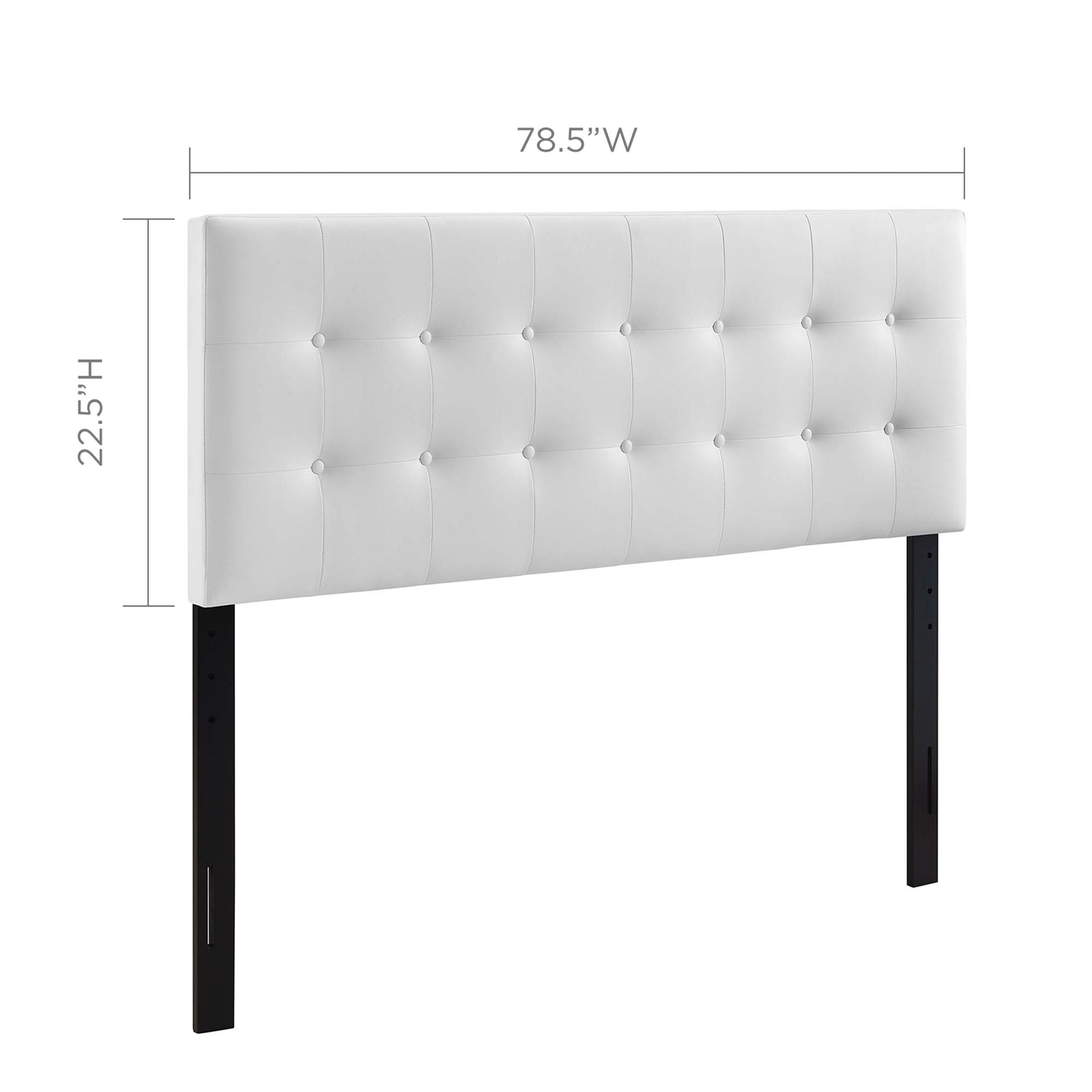 Emily Upholstered Vinyl King Headboard by Modway - Best Buy Furniture