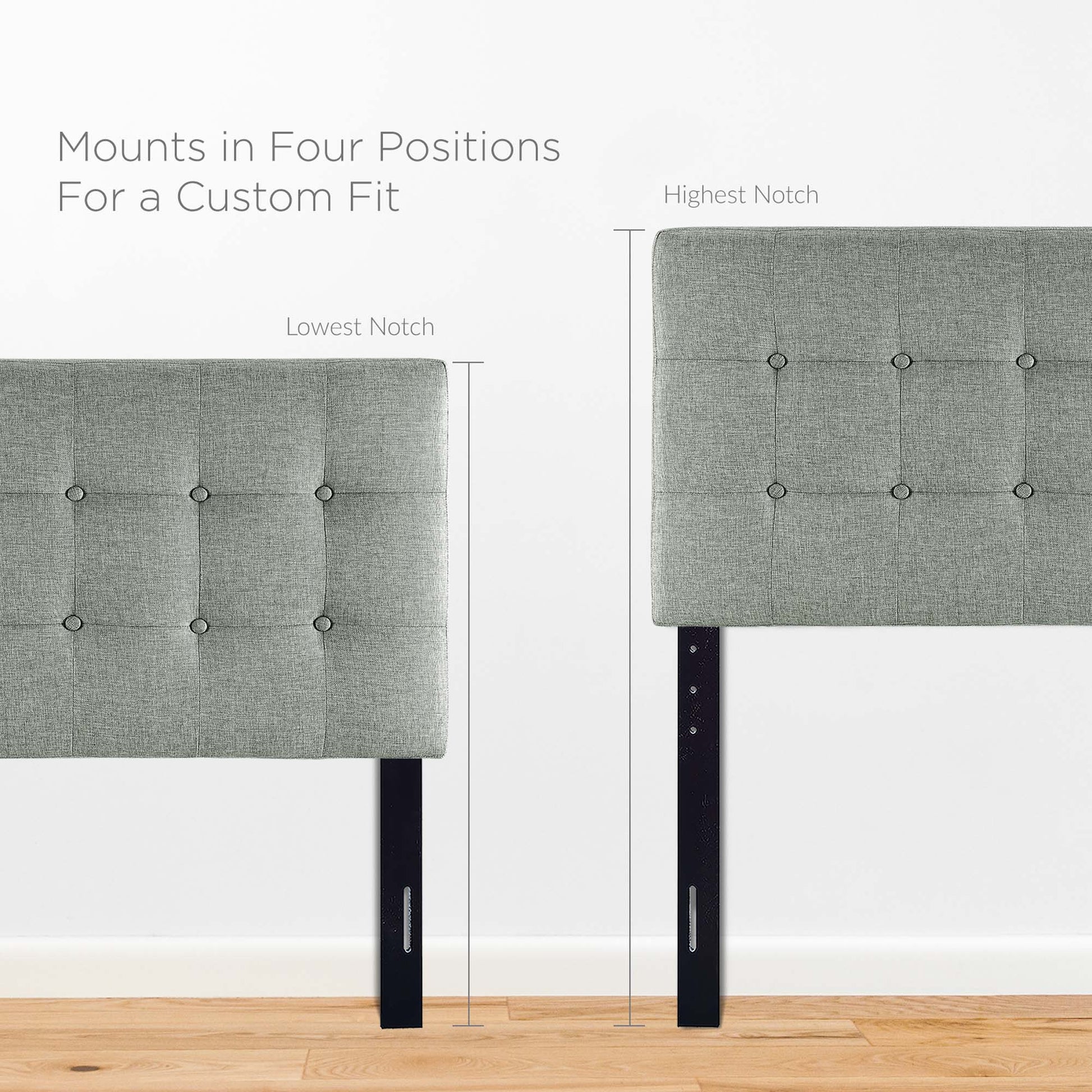 Emily Upholstered Fabric Twin Headboard by Modway - Best Buy Furniture
