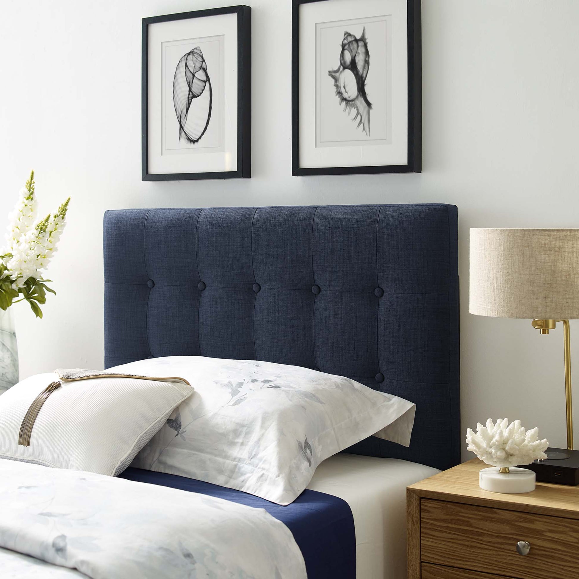 Emily Upholstered Fabric Twin Headboard by Modway - Best Buy Furniture