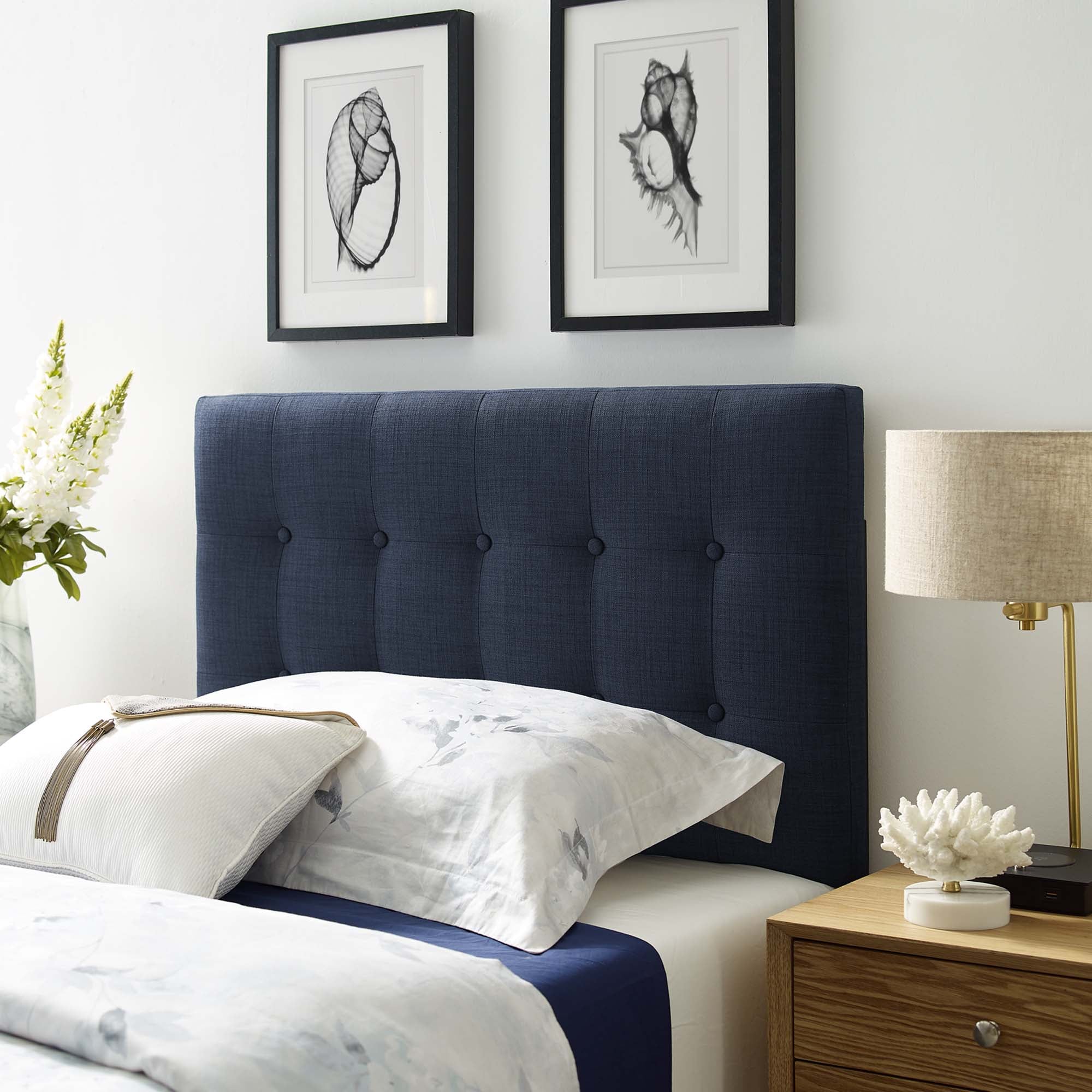 Emily Upholstered Fabric Twin Headboard by Modway - Best Buy Furniture