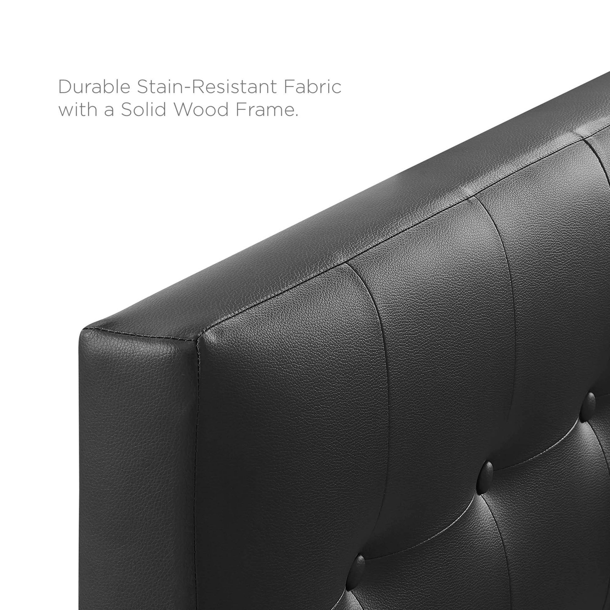 Emily Upholstered Vinyl Twin Headboard by Modway - Best Buy Furniture