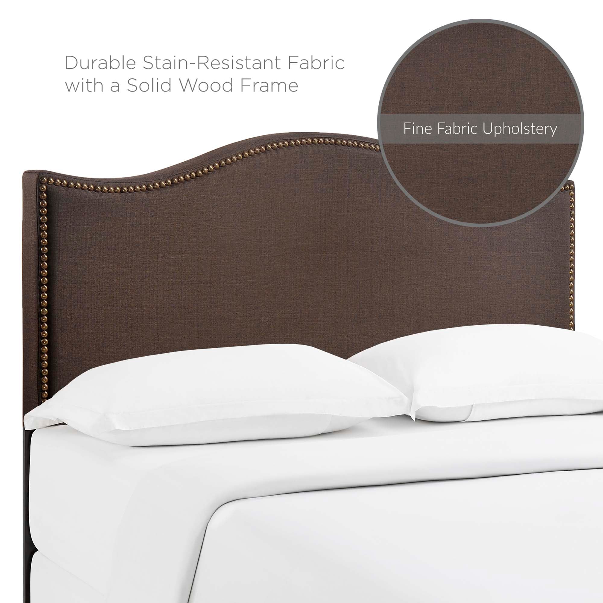Curl Nailhead Upholstered Queen Headboard by Modway - Best Buy Furniture
