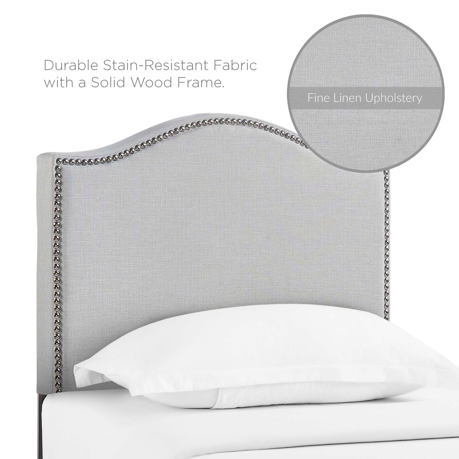 Curl Nailhead Upholstered Twin Headboard by Modway - Best Buy Furniture