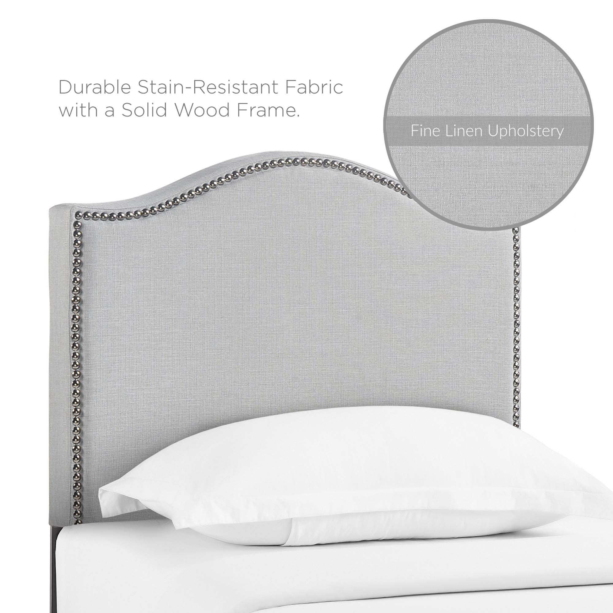 Curl Nailhead Upholstered Twin Headboard by Modway - Best Buy Furniture