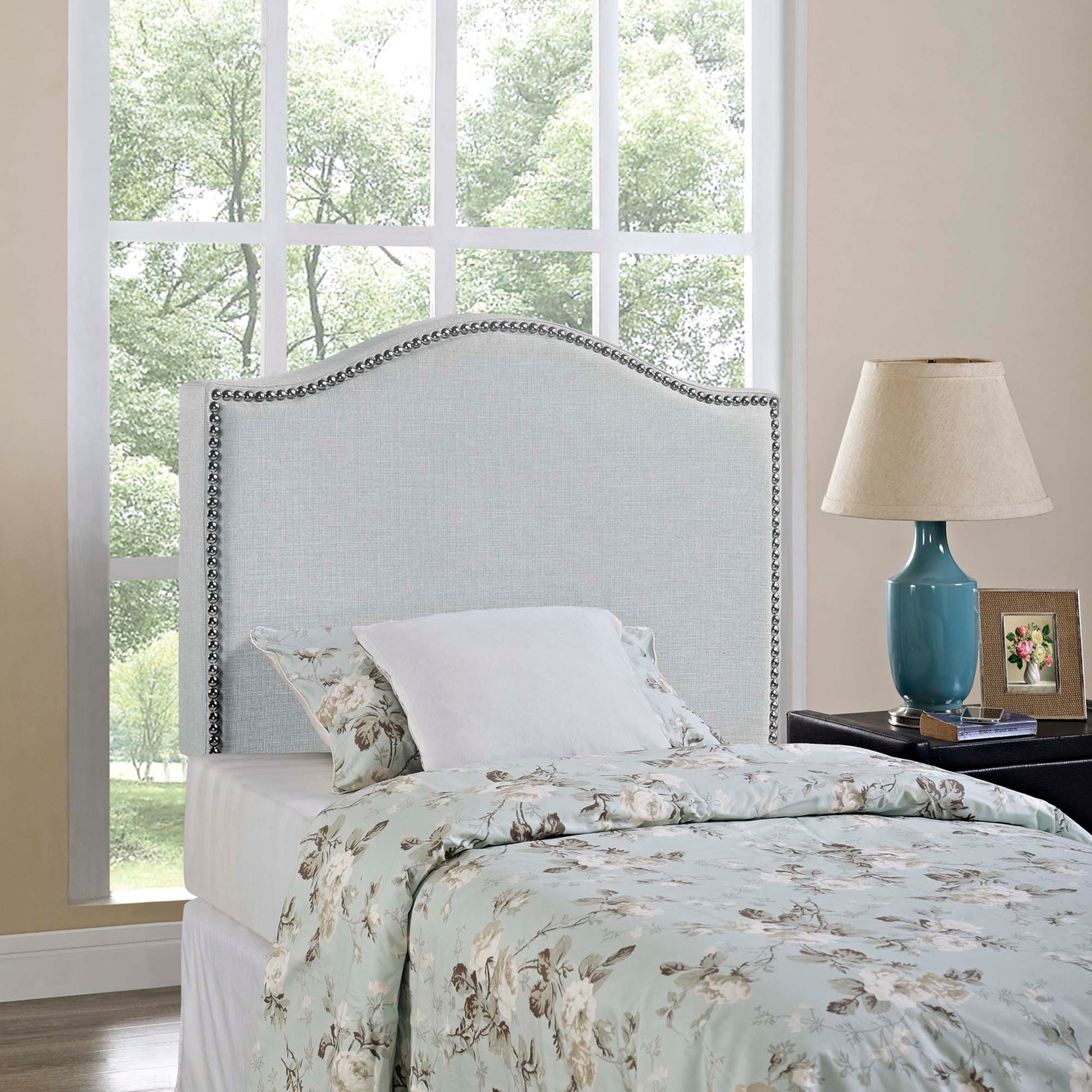 Curl Nailhead Upholstered Twin Headboard by Modway - Best Buy Furniture