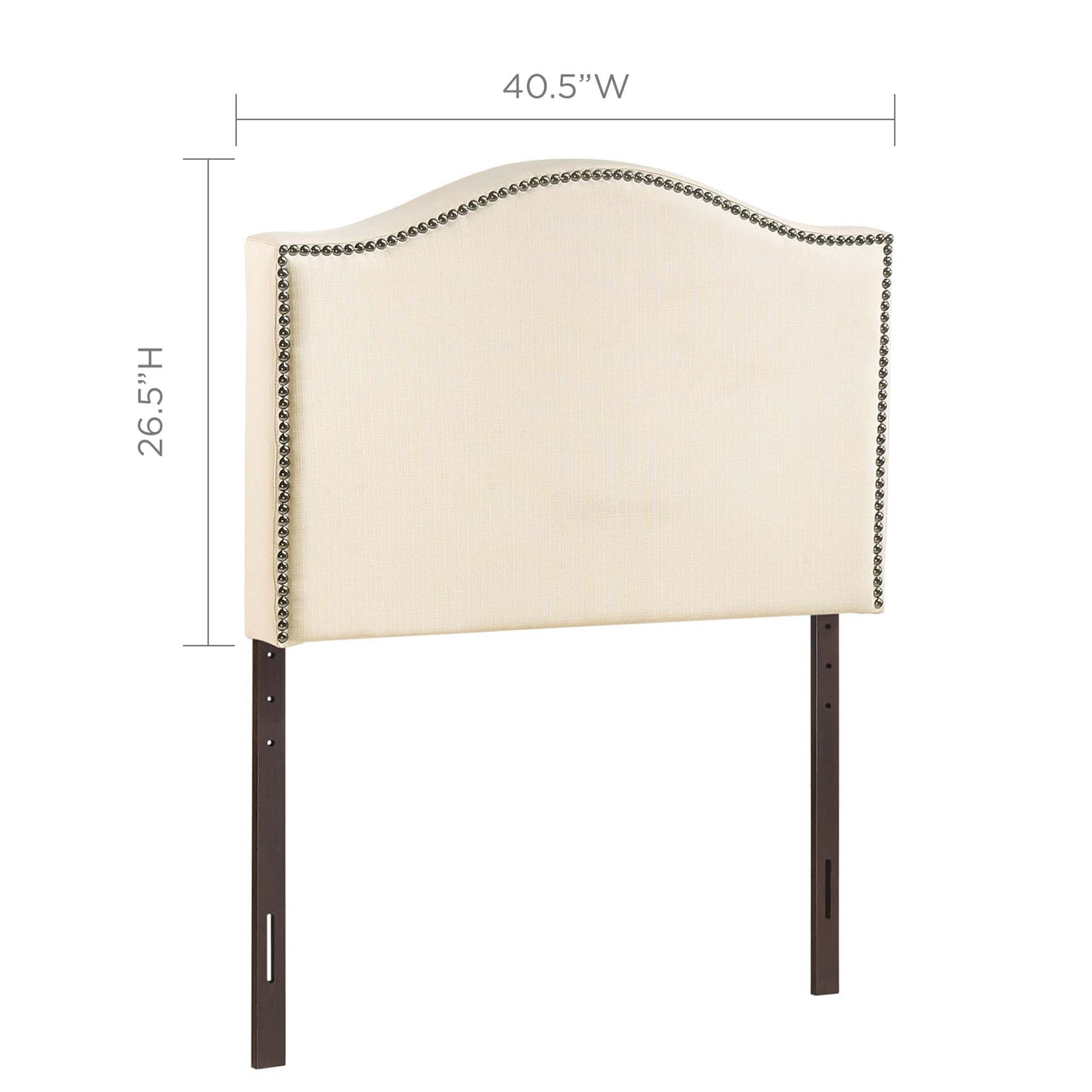 Curl Nailhead Upholstered Twin Headboard by Modway - Best Buy Furniture