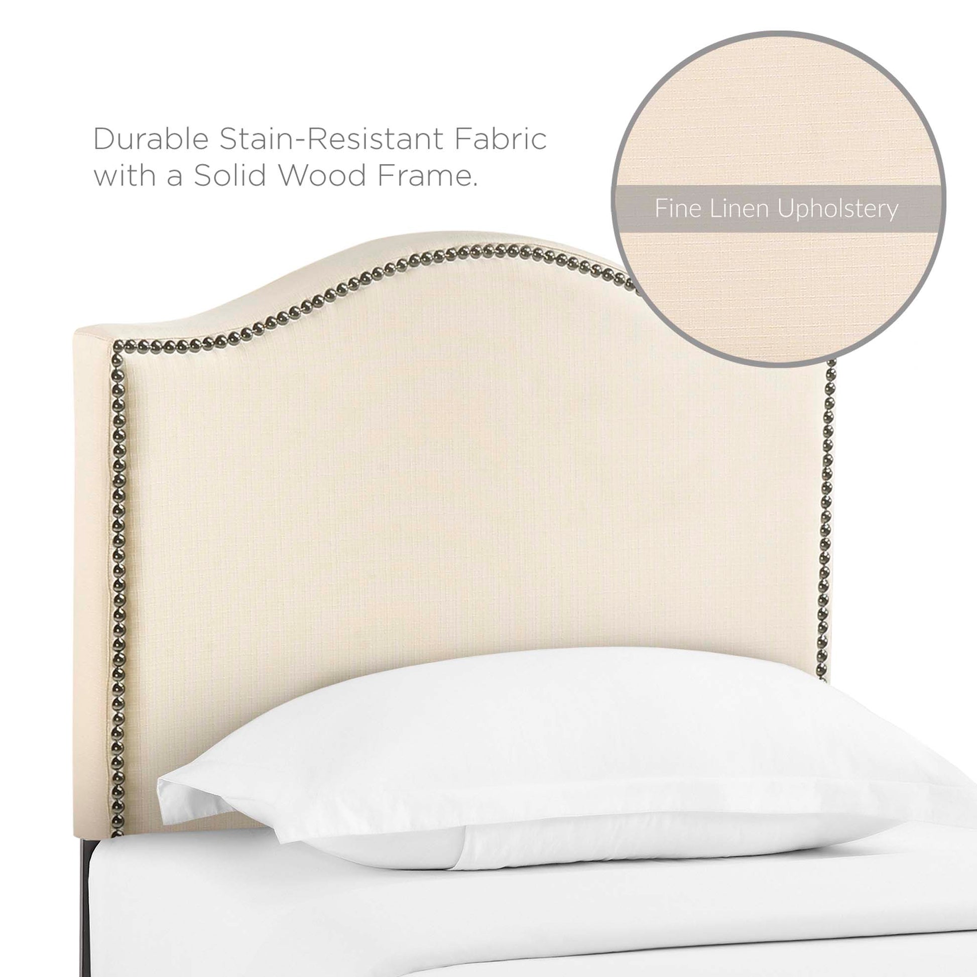 Curl Nailhead Upholstered Twin Headboard by Modway - Best Buy Furniture