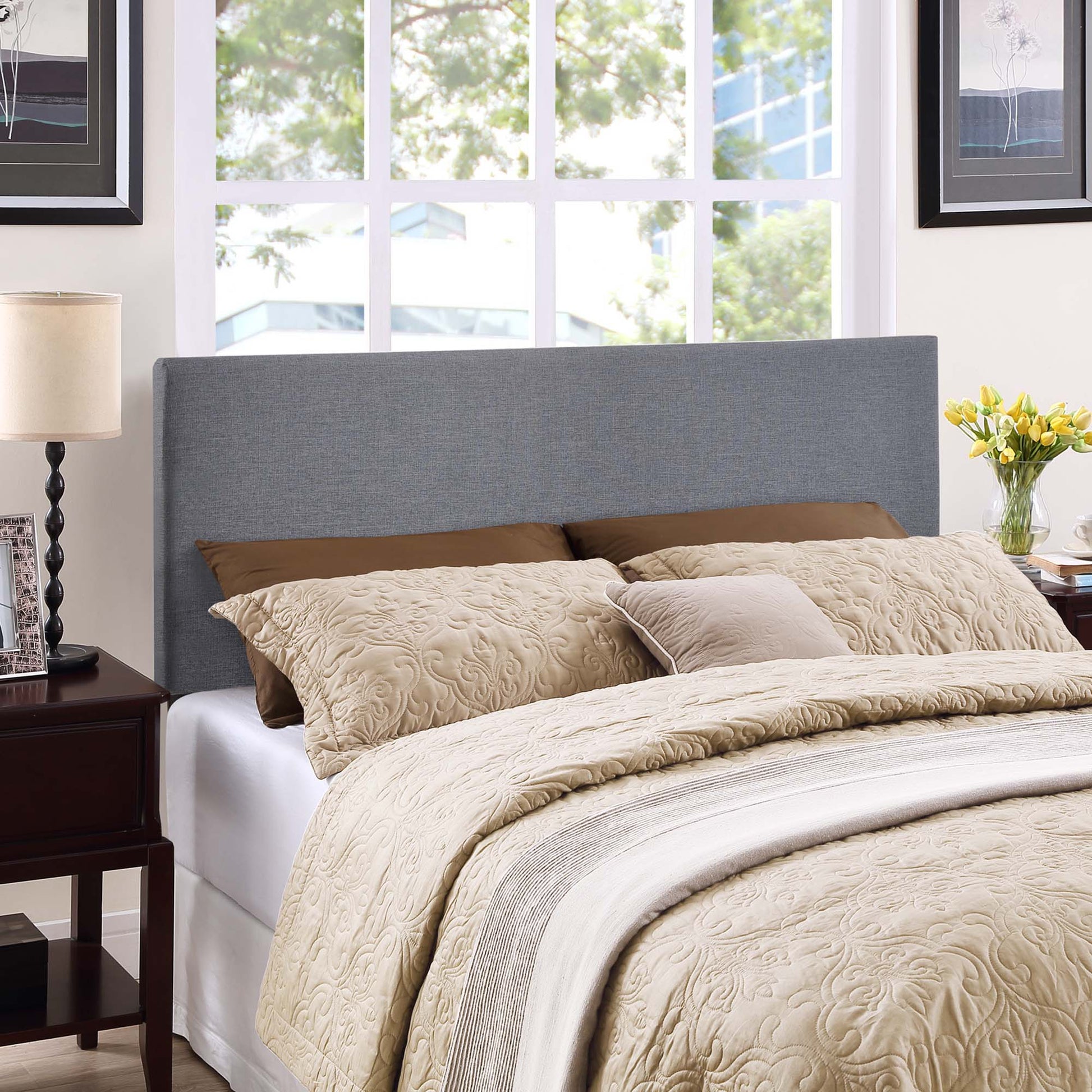 Region Upholstered Queen Headboard by Modway - Best Buy Furniture