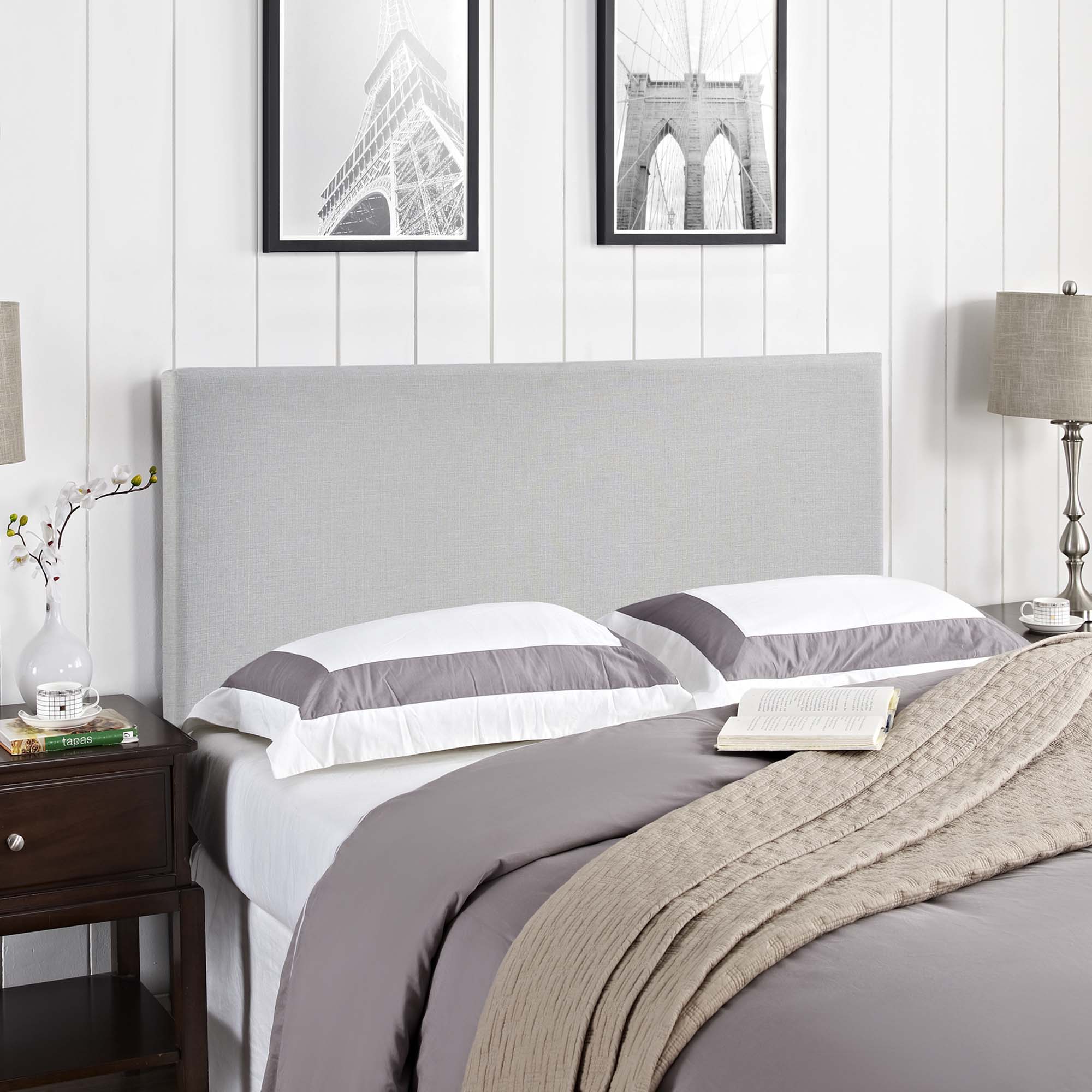 Region Upholstered Fabric Full Headboard by Modway - Best Buy Furniture