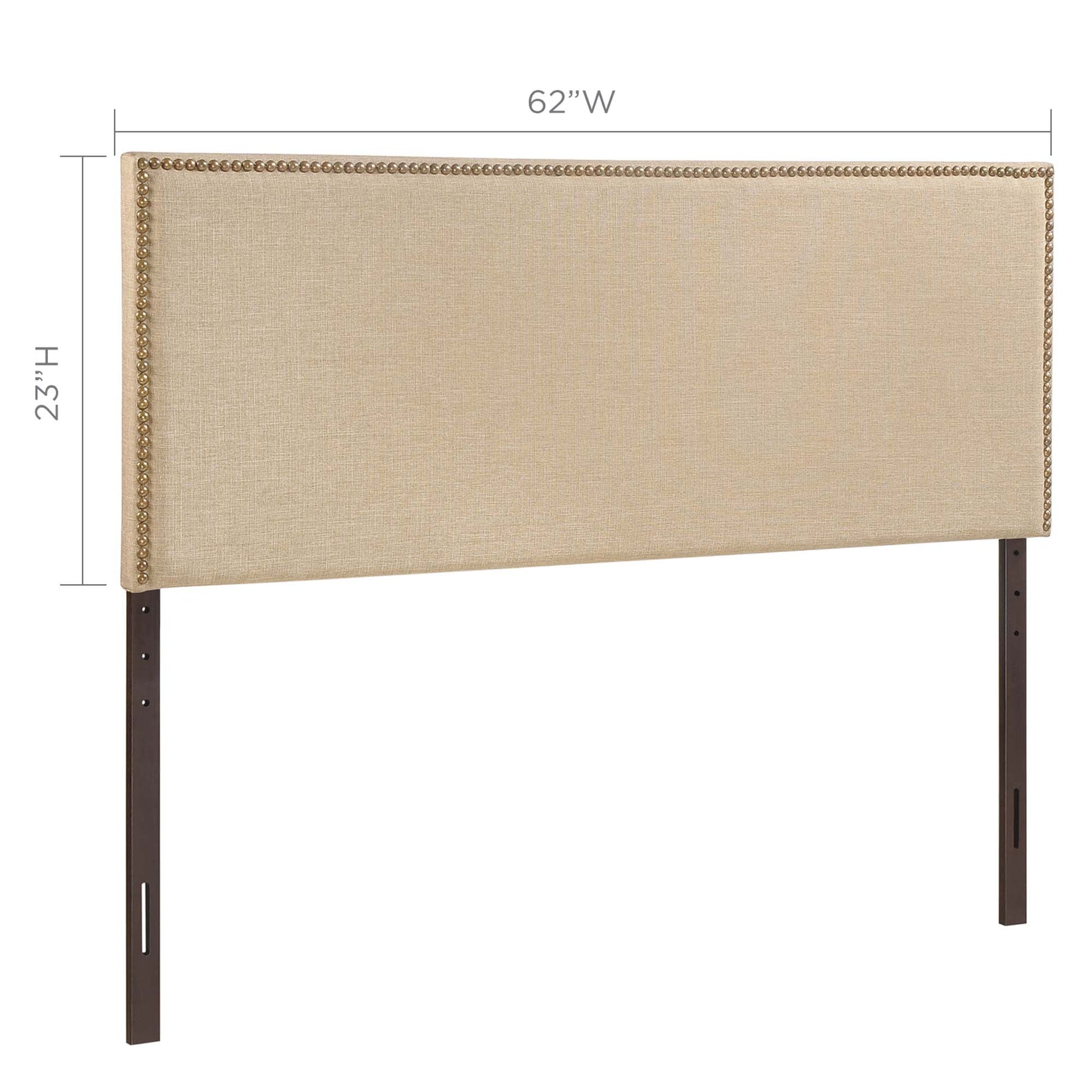 Region Nailhead Upholstered Queen Headboard by Modway - Best Buy Furniture