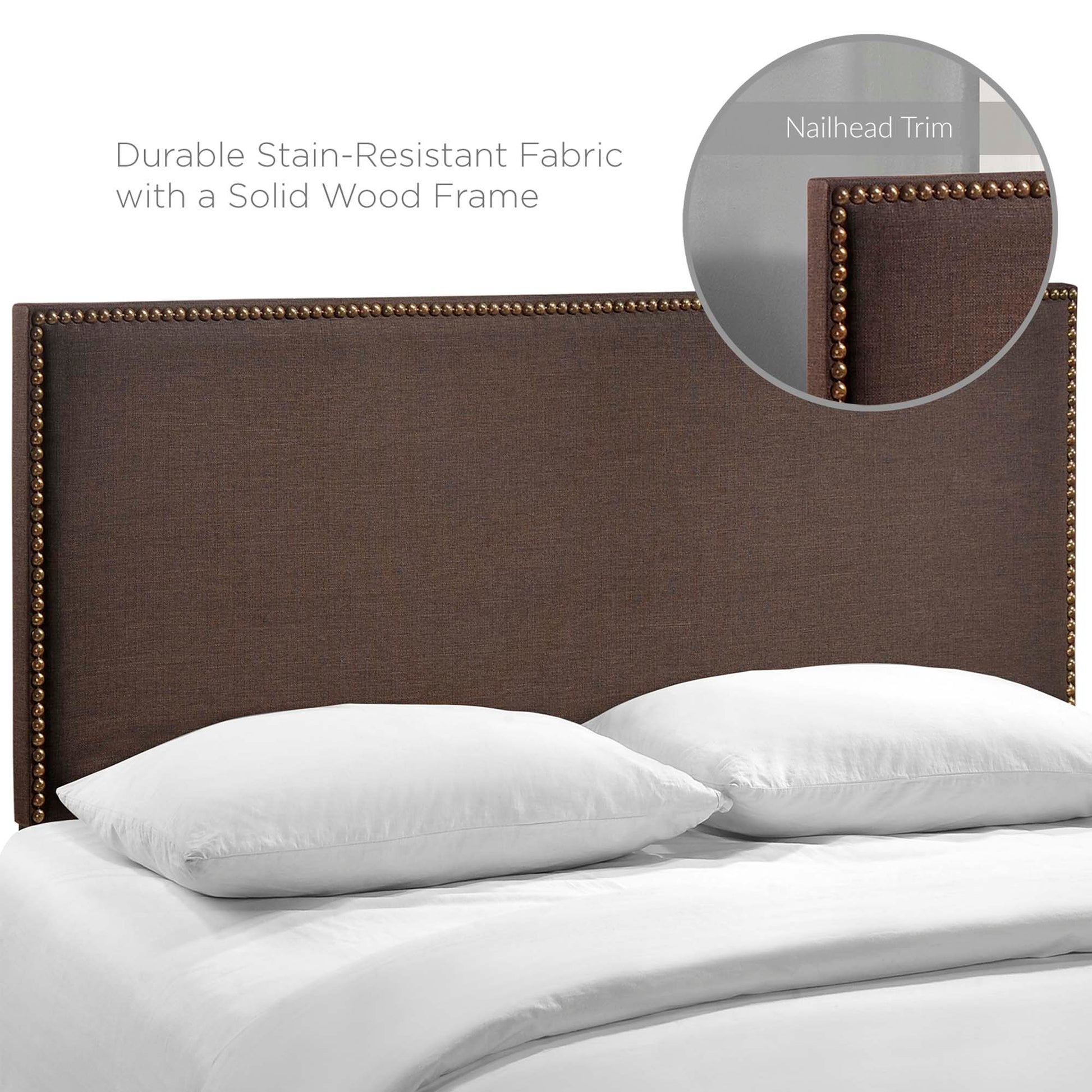 Region Nailhead Upholstered Queen Headboard by Modway - Best Buy Furniture