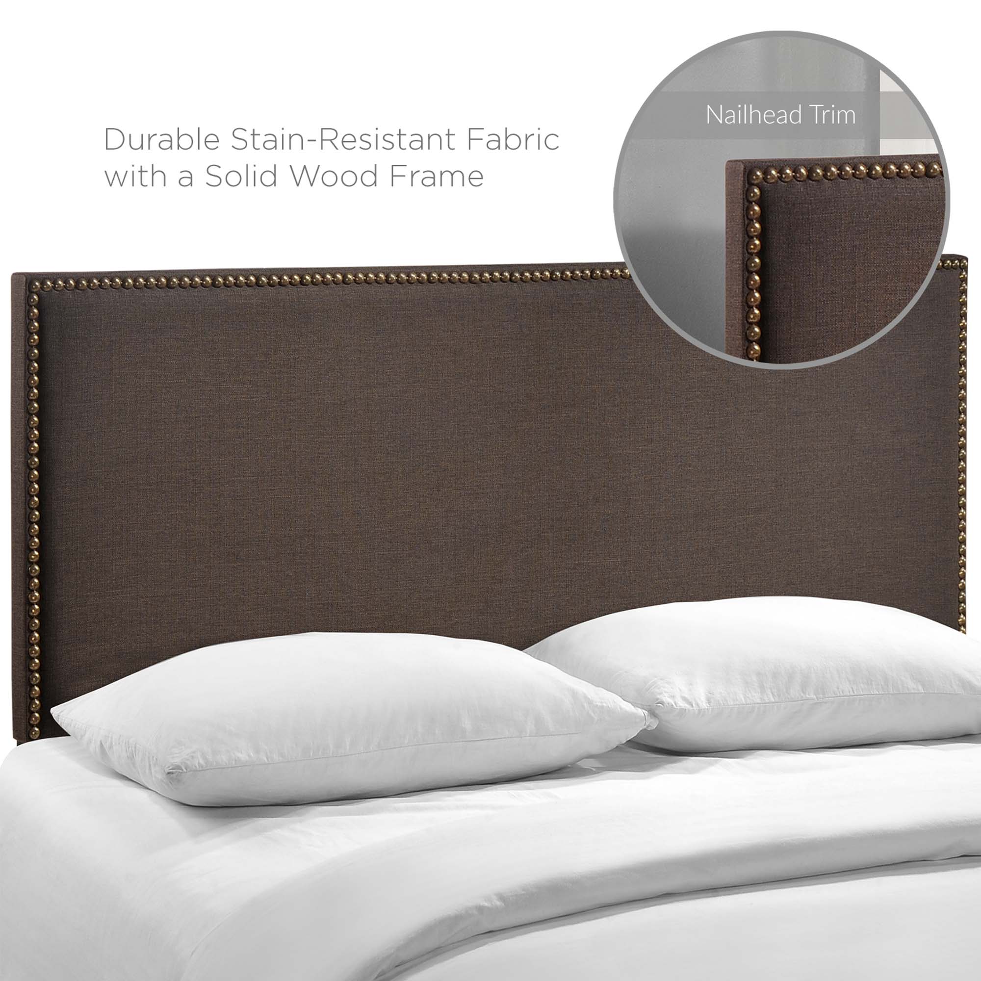 Region Nailhead Upholstered Queen Headboard by Modway - Best Buy Furniture