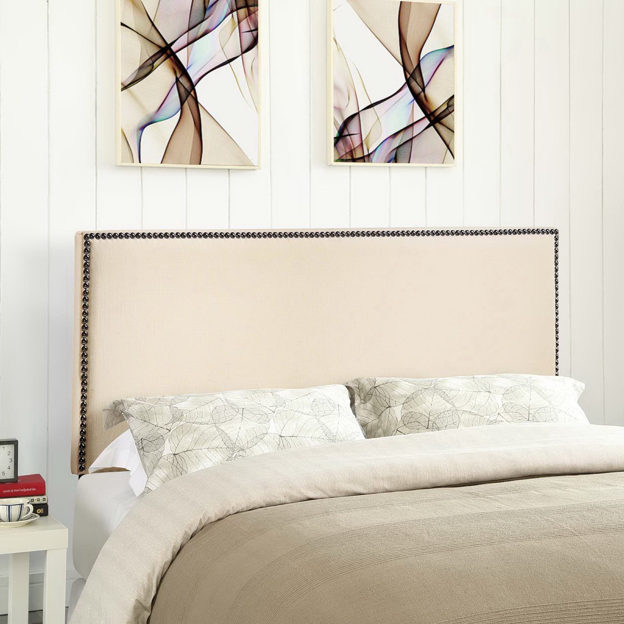 Region Nailhead Upholstered Queen Headboard by Modway - Best Buy Furniture