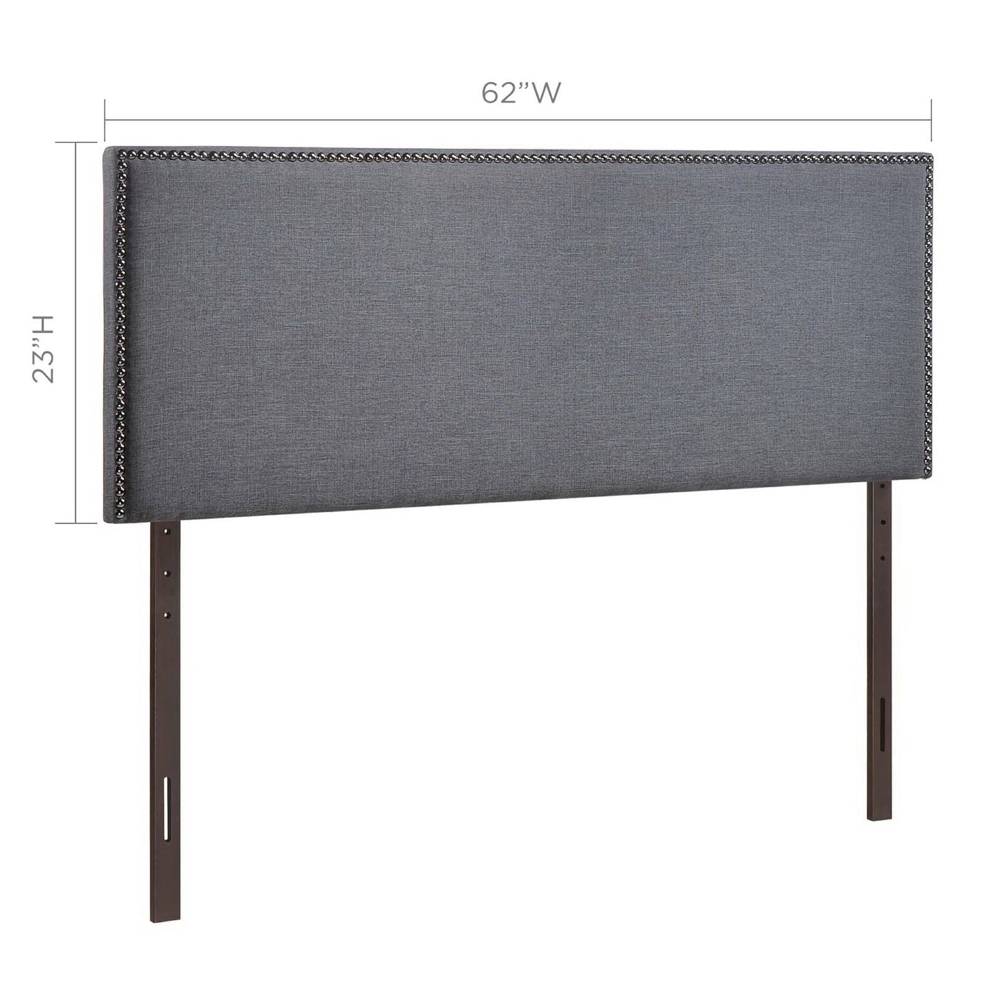 Region Nailhead Upholstered Queen Headboard by Modway - Best Buy Furniture