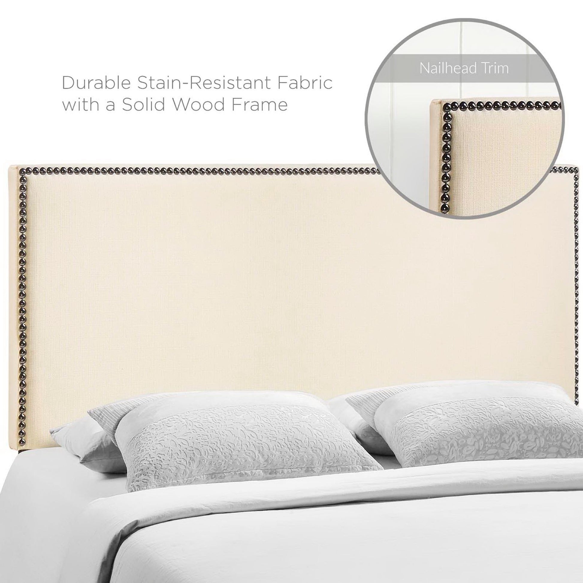 Region Nailhead Upholstered Full Headboard by Modway - Best Buy Furniture