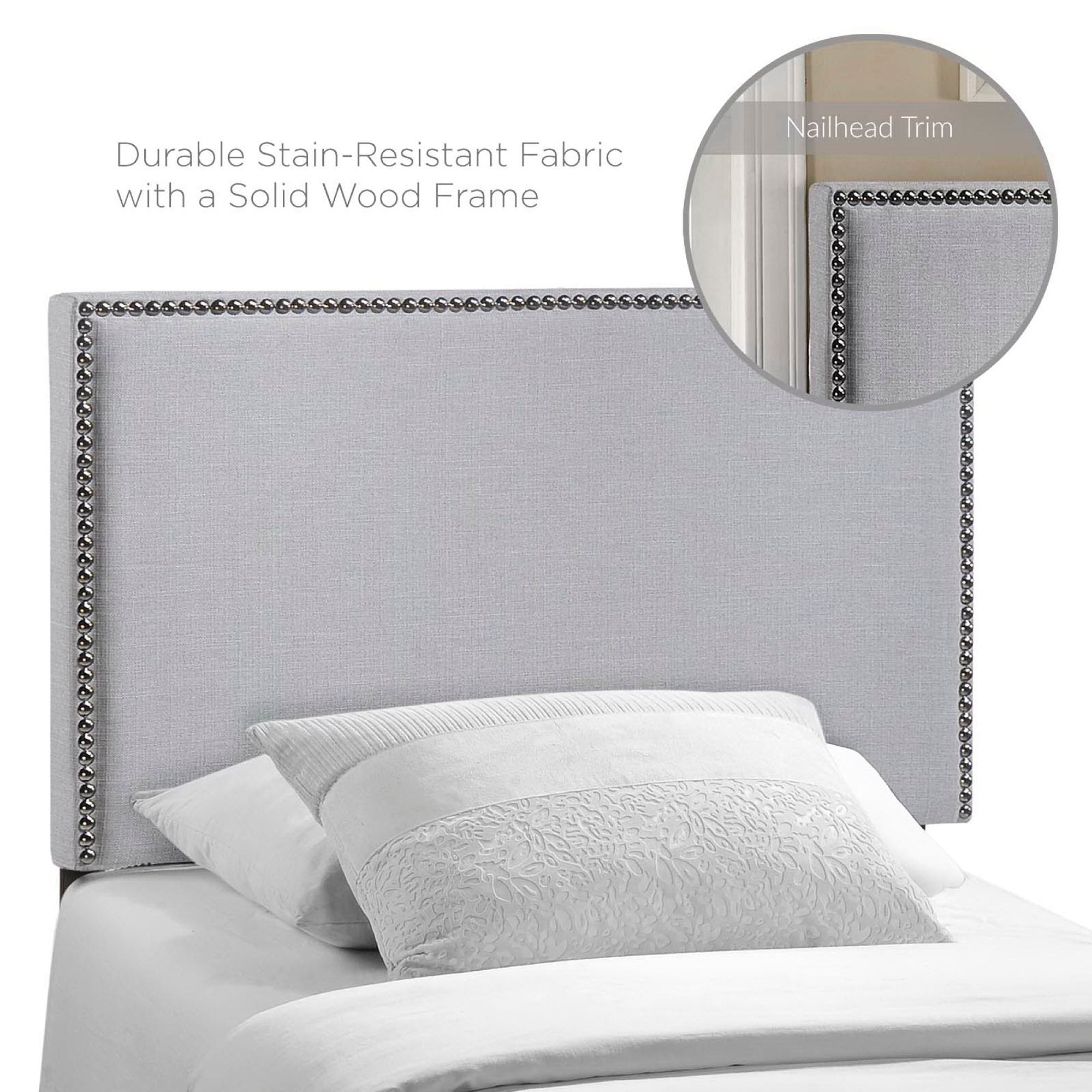 Region Nailhead Upholstered Twin Headboard by Modway - Best Buy Furniture