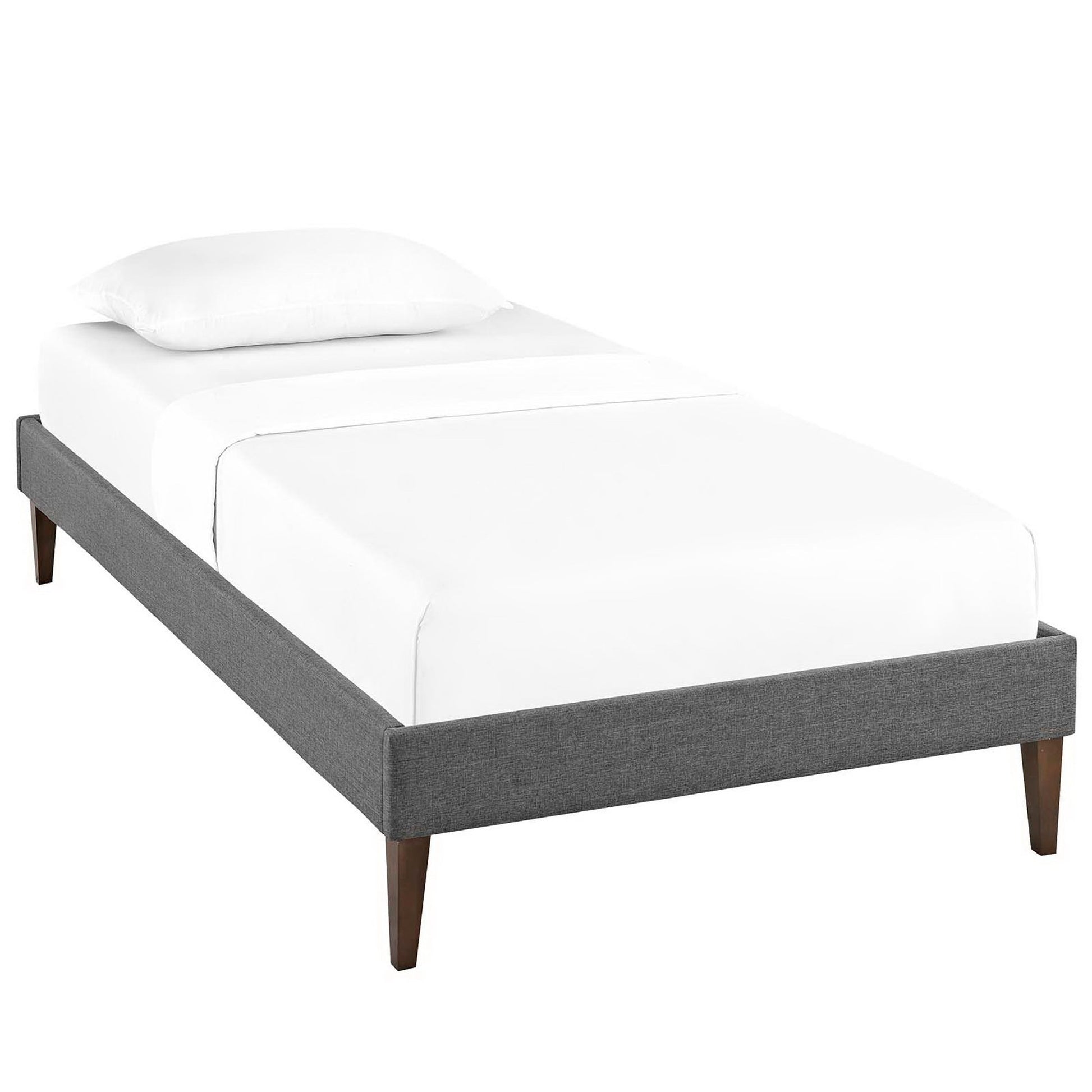 Sharon Fabric Twin Bed Frame with Squared Tapered Legs by Modway - Best Buy Furniture