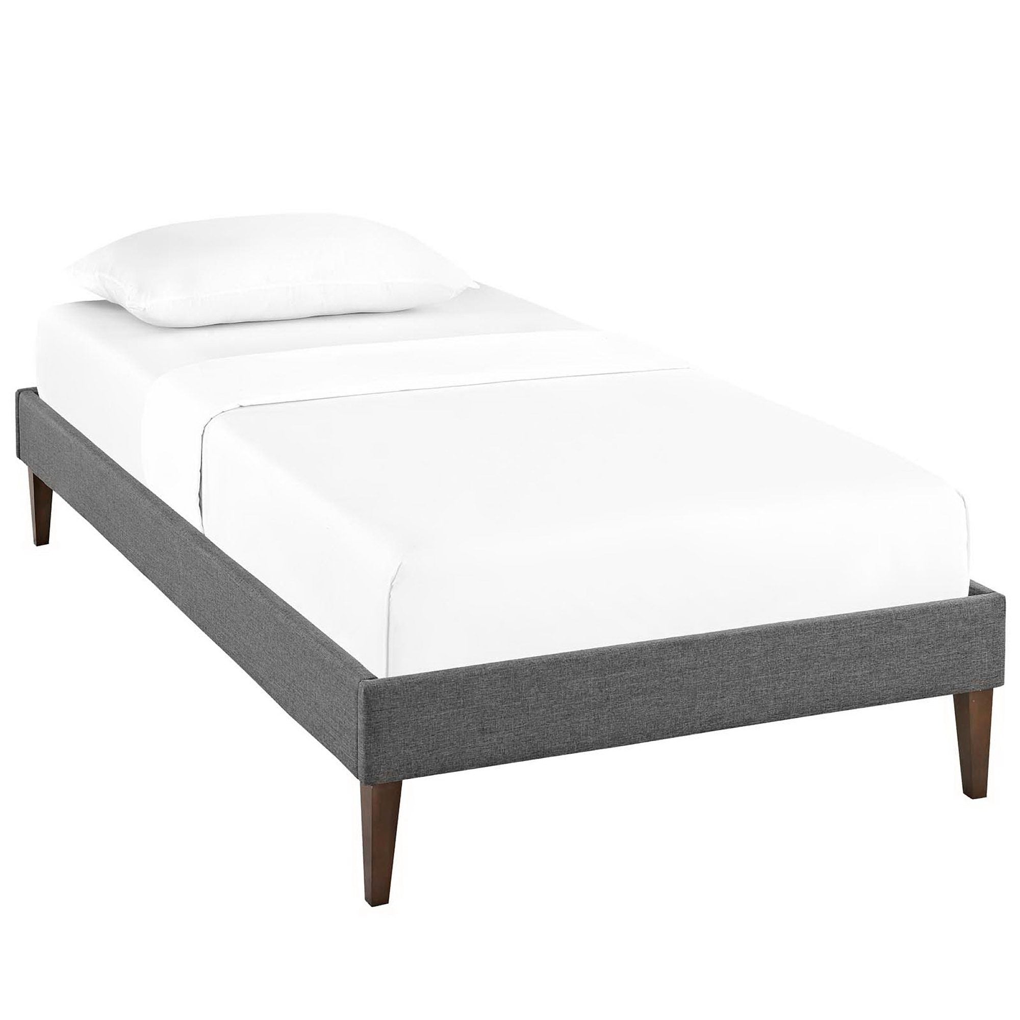 Sharon Fabric Twin Bed Frame with Squared Tapered Legs by Modway - Best Buy Furniture