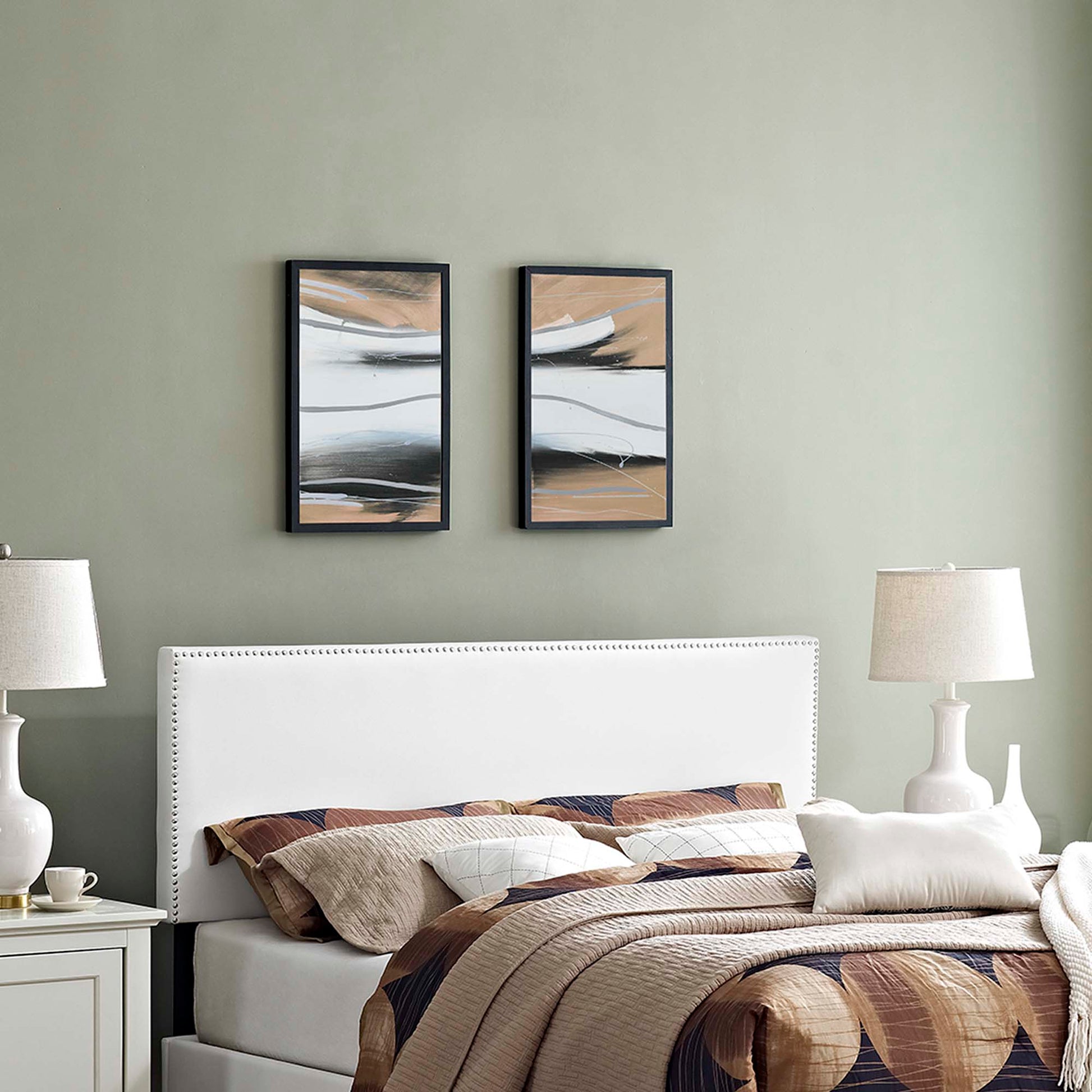 Phoebe Upholstered Vinyl Full Headboard by Modway - Best Buy Furniture