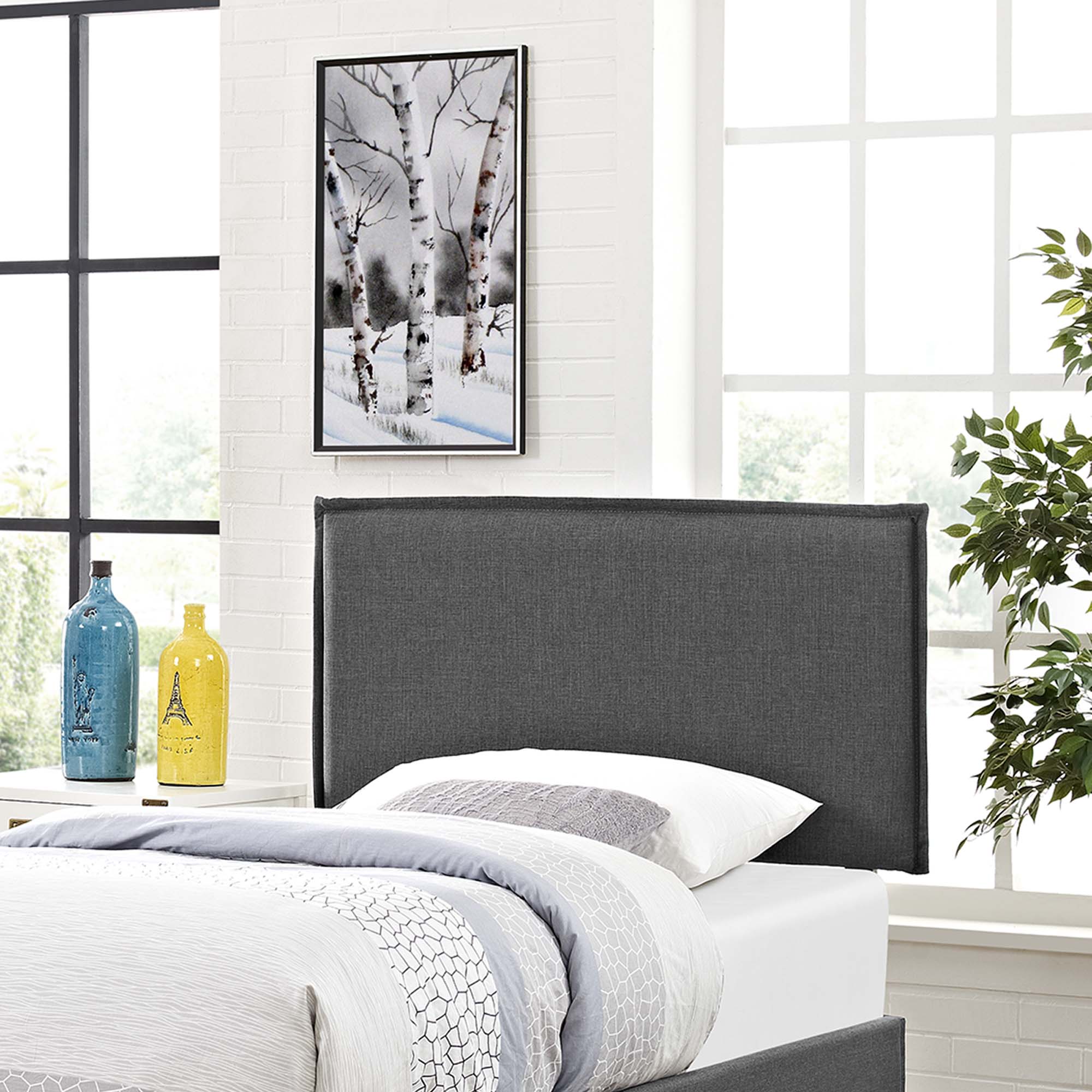Camille Upholstered Fabric Twin Headboard by Modway - Best Buy Furniture