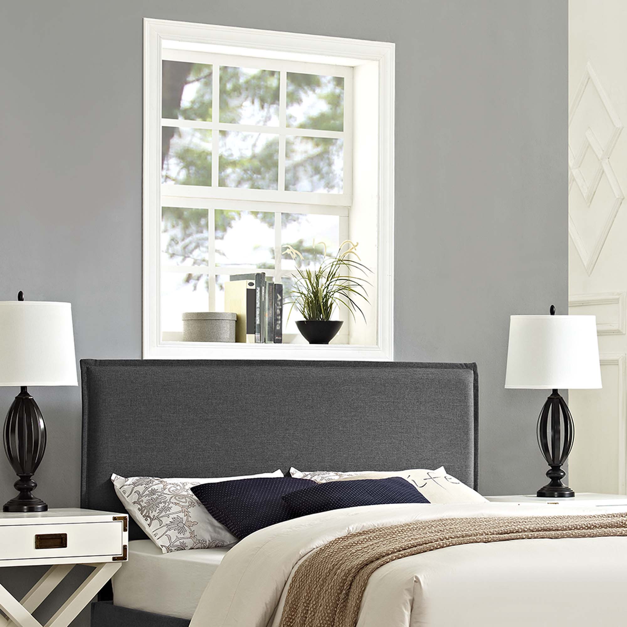Camille Upholstered Fabric Queen Headboard by Modway - Best Buy Furniture