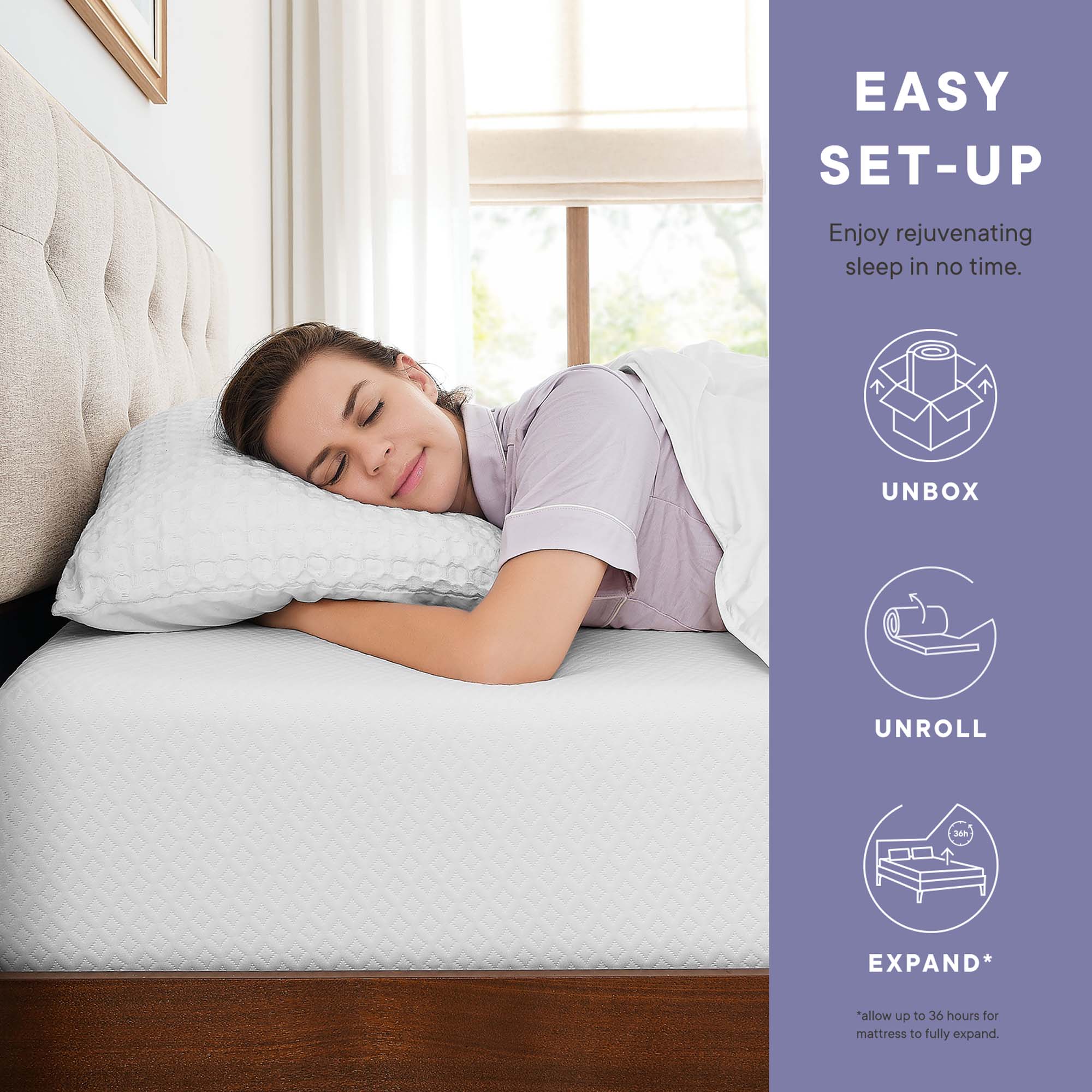 Mila 6" Full XL Mattress by Modway - Best Buy Furniture