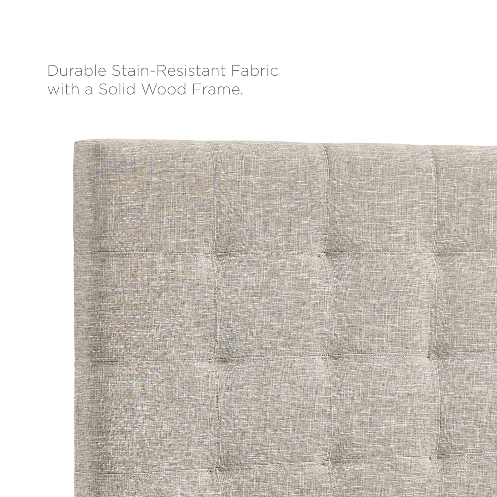 Paisley Tufted Upholstered Linen Fabric King and California King Headboard by Modway - Best Buy Furniture