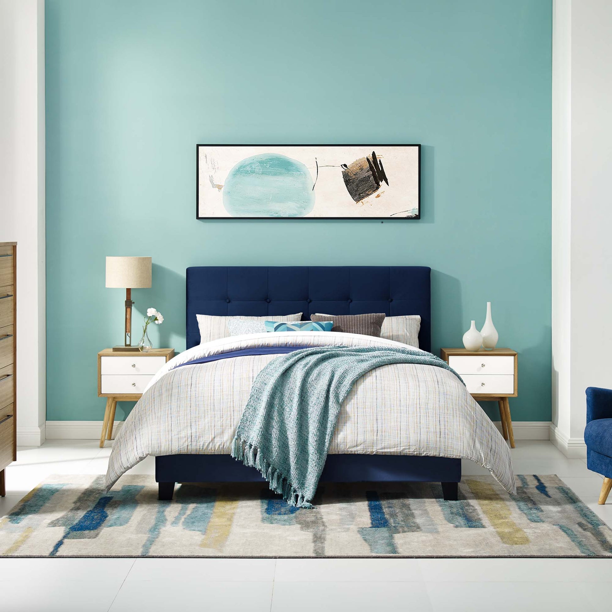 Amira Performance Velvet Full Bed by Modway - Best Buy Furniture