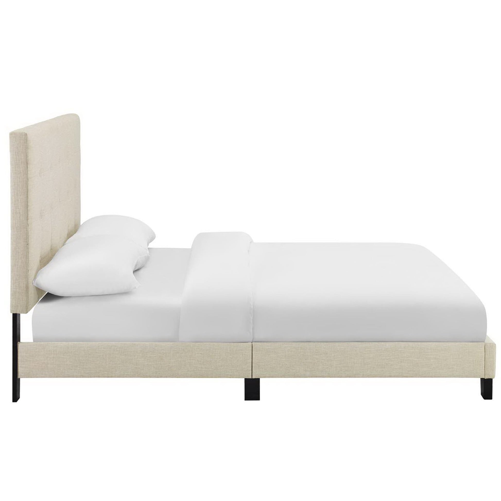 Melanie Tufted Button Upholstered Fabric Full Platform Bed by Modway - Best Buy Furniture