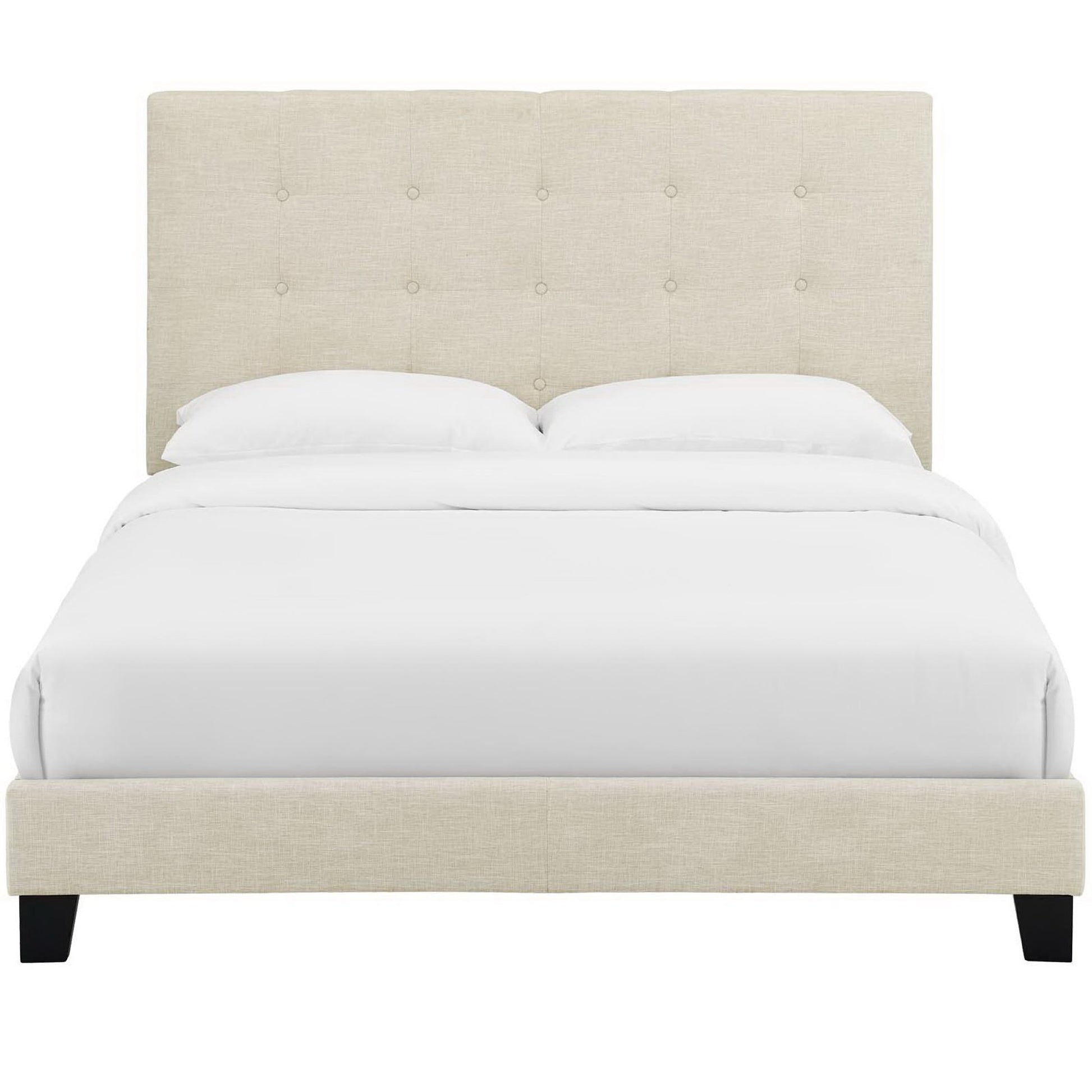 Melanie Tufted Button Upholstered Fabric Full Platform Bed by Modway - Best Buy Furniture