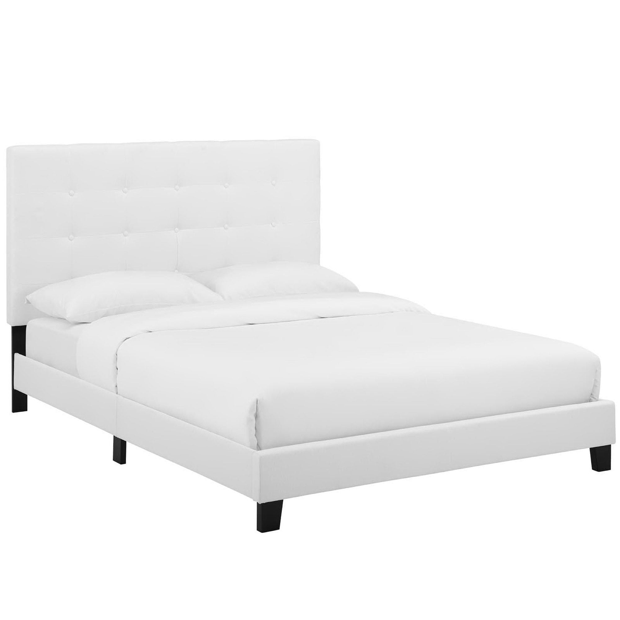Melanie Tufted Button Upholstered Fabric Full Platform Bed by Modway - Best Buy Furniture