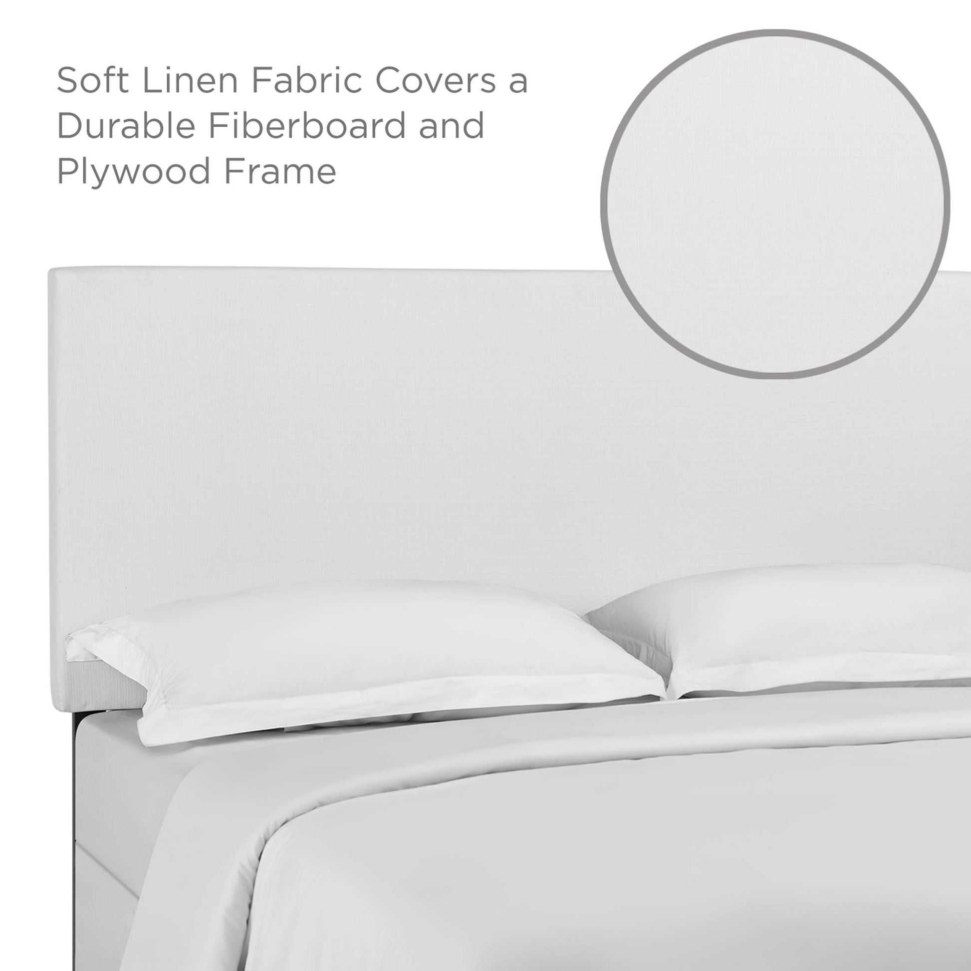Taylor Upholstered Linen Fabric Full / Queen Headboard by Modway - Best Buy Furniture