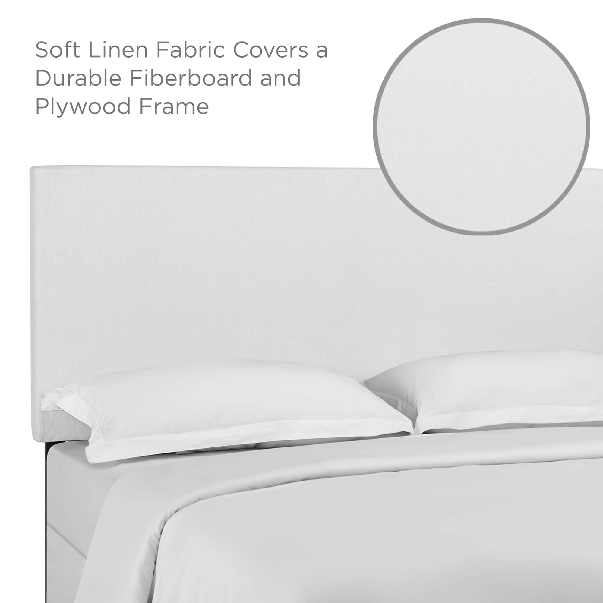 Taylor Upholstered Linen Fabric Full / Queen Headboard by Modway - Best Buy Furniture