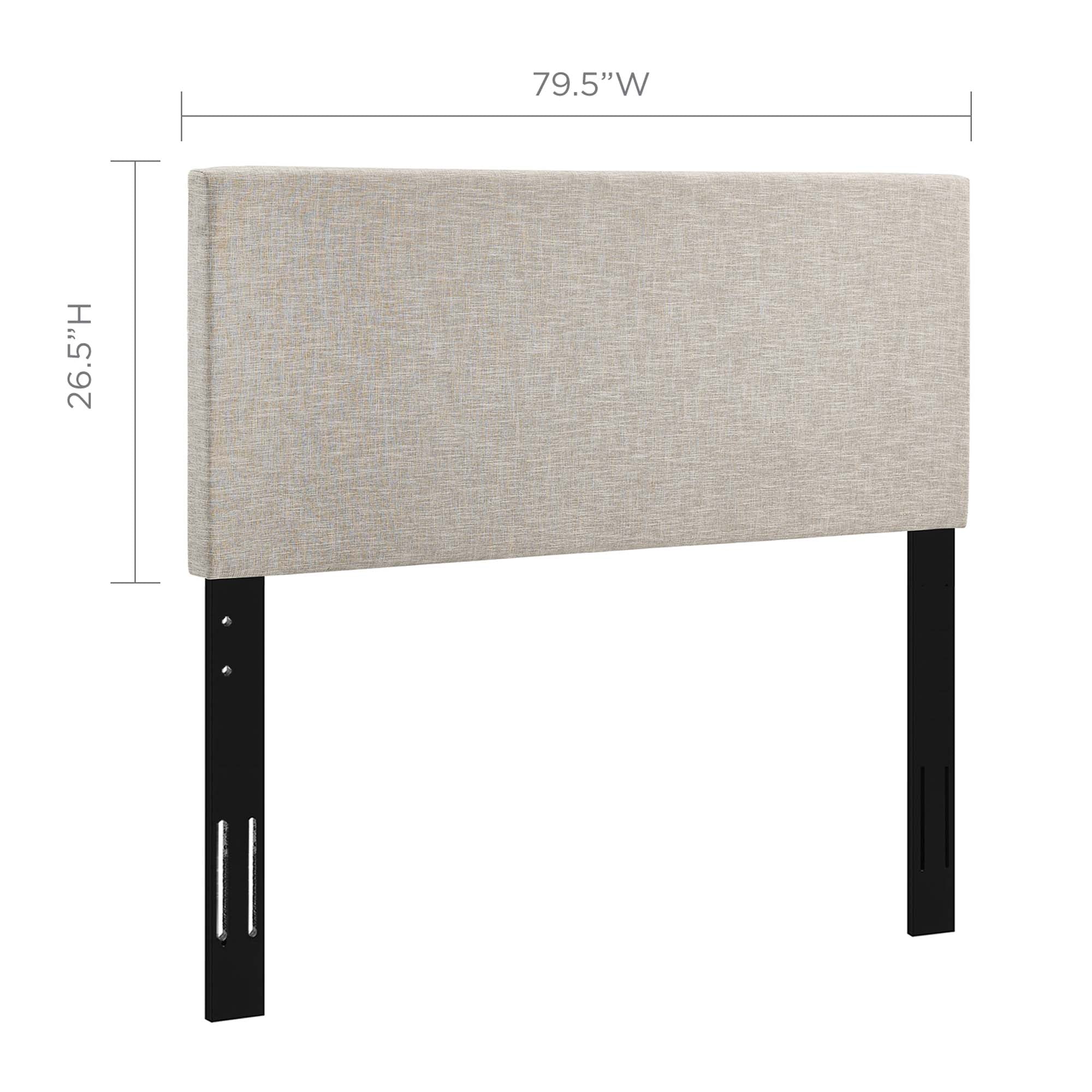 Taylor Upholstered Linen Fabric King and California King Headboard by Modway - Best Buy Furniture