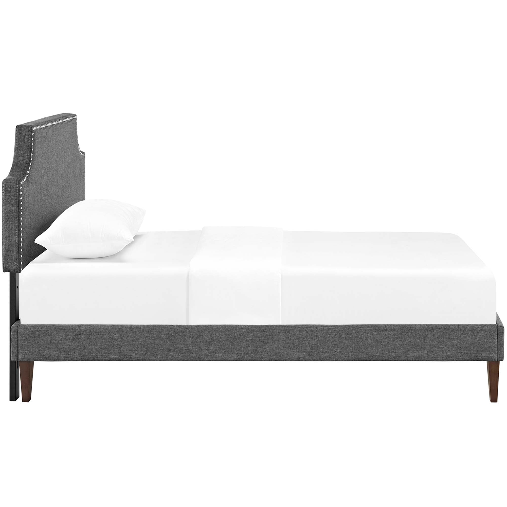 Corene Fabric Twin Platform Bed with Squared Tapered Legs by Modway - Best Buy Furniture