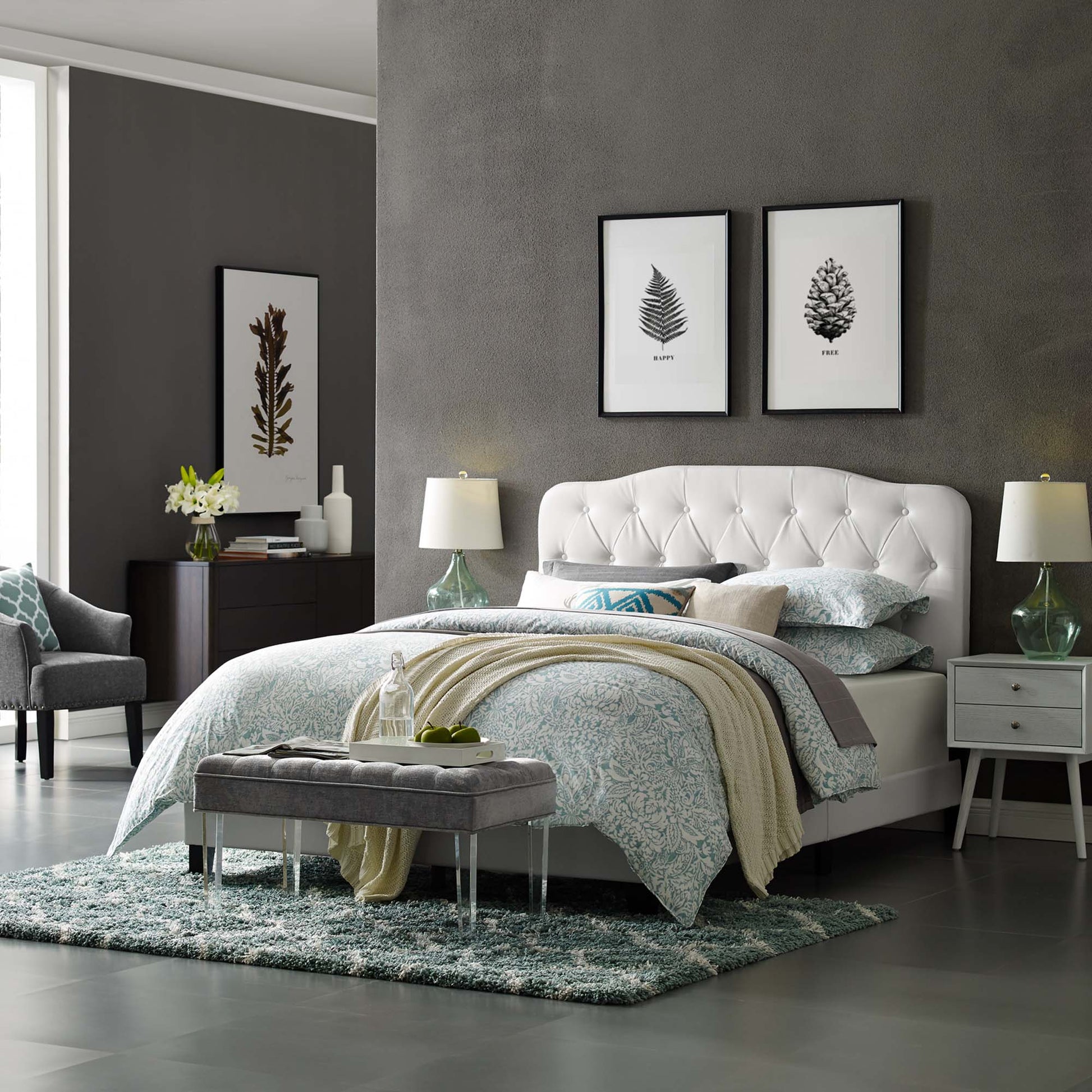 Amelia Faux Leather Full Bed by Modway - Best Buy Furniture