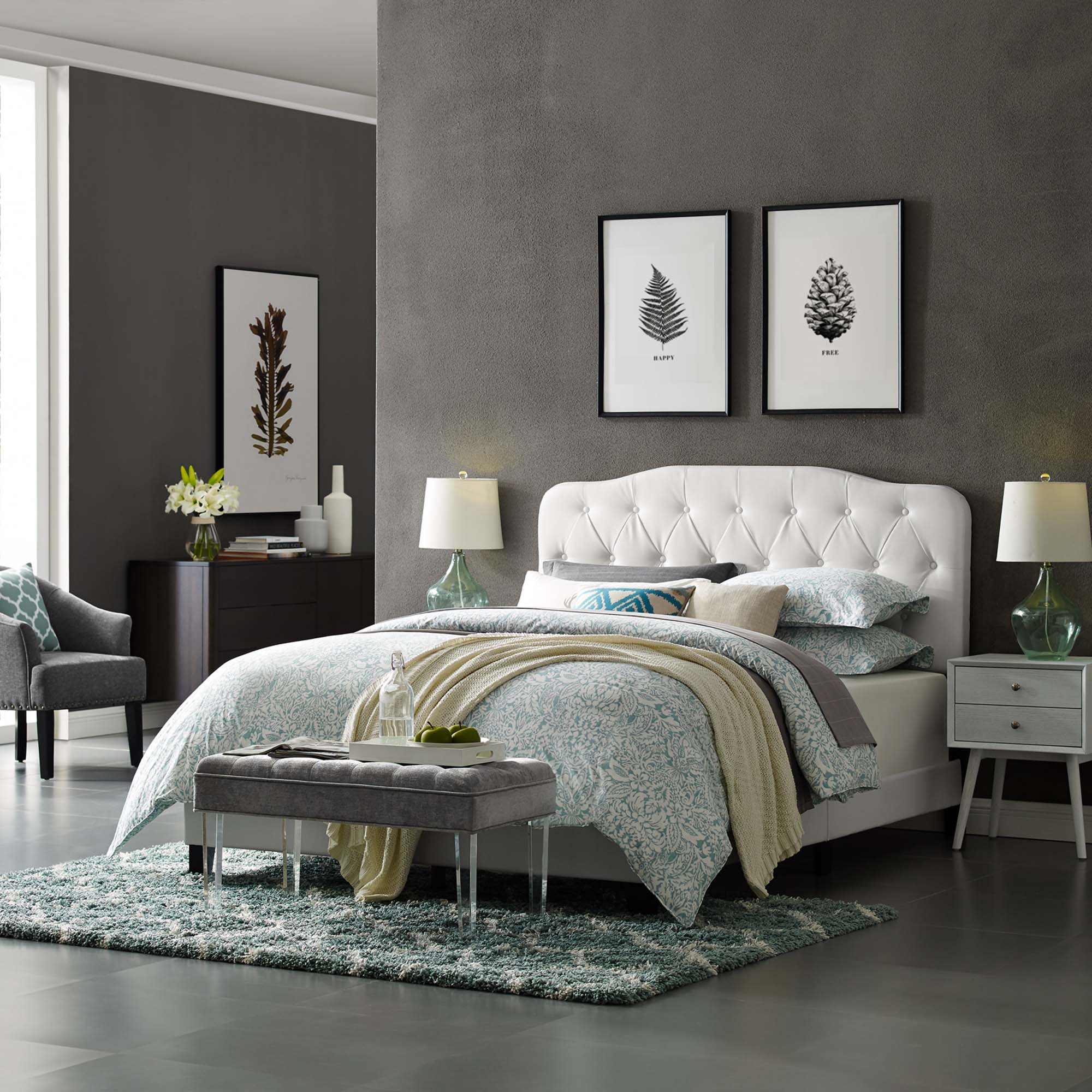 Amelia Faux Leather Full Bed by Modway - Best Buy Furniture