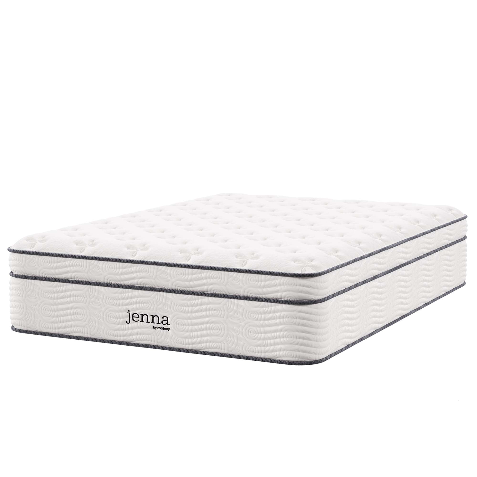 Jenna 14" Innerspring and Foam Full Mattress by Modway - Best Buy Furniture