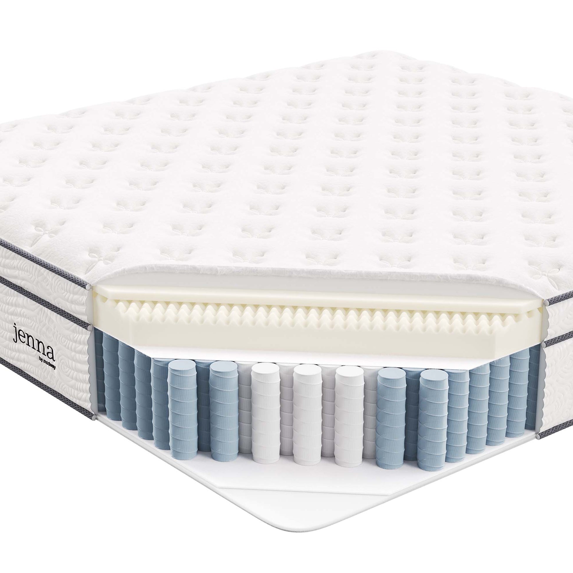 Jenna 14" Innerspring and Foam King Mattress by Modway - Best Buy Furniture