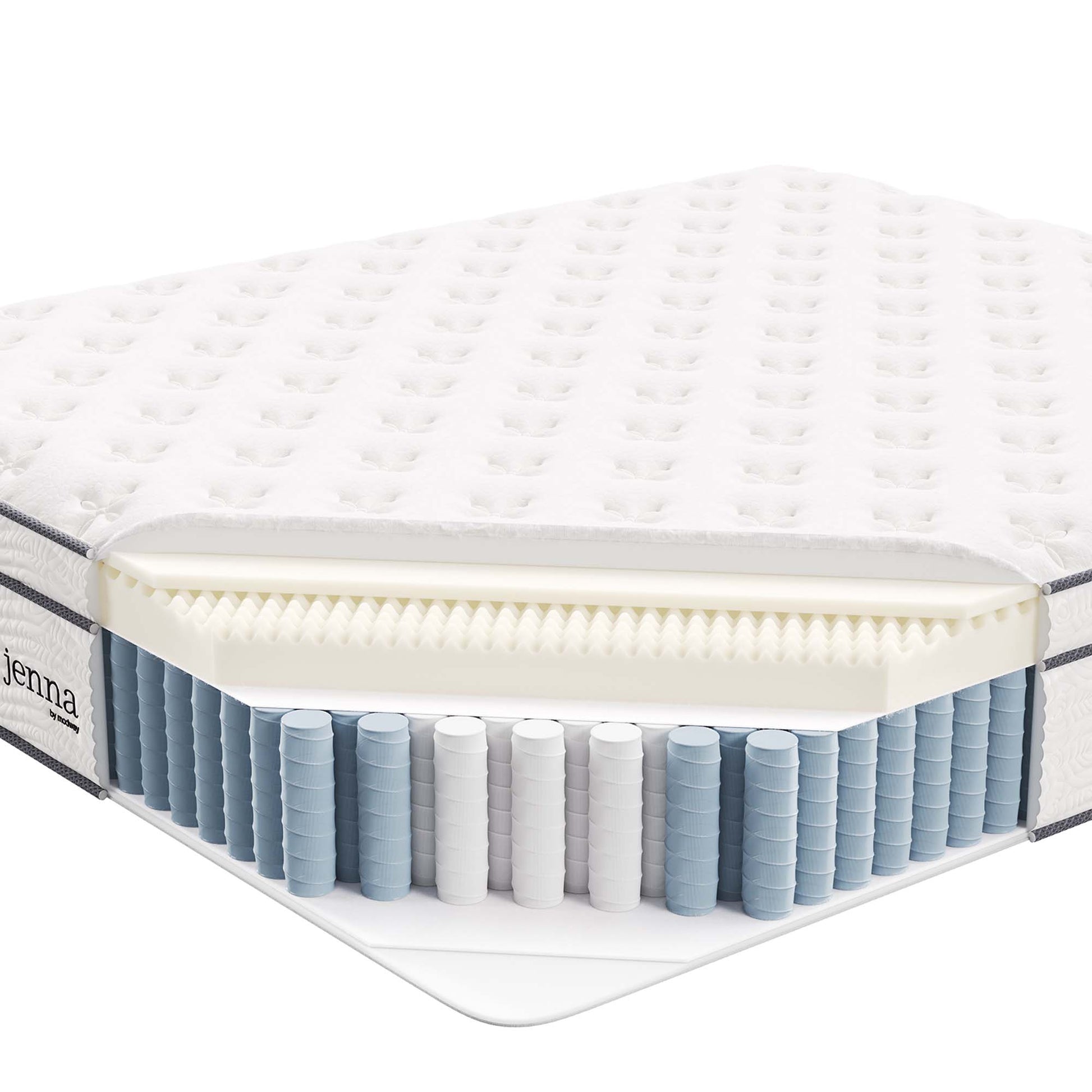 Jenna 14" Innerspring and Foam California King Mattress by Modway - Best Buy Furniture